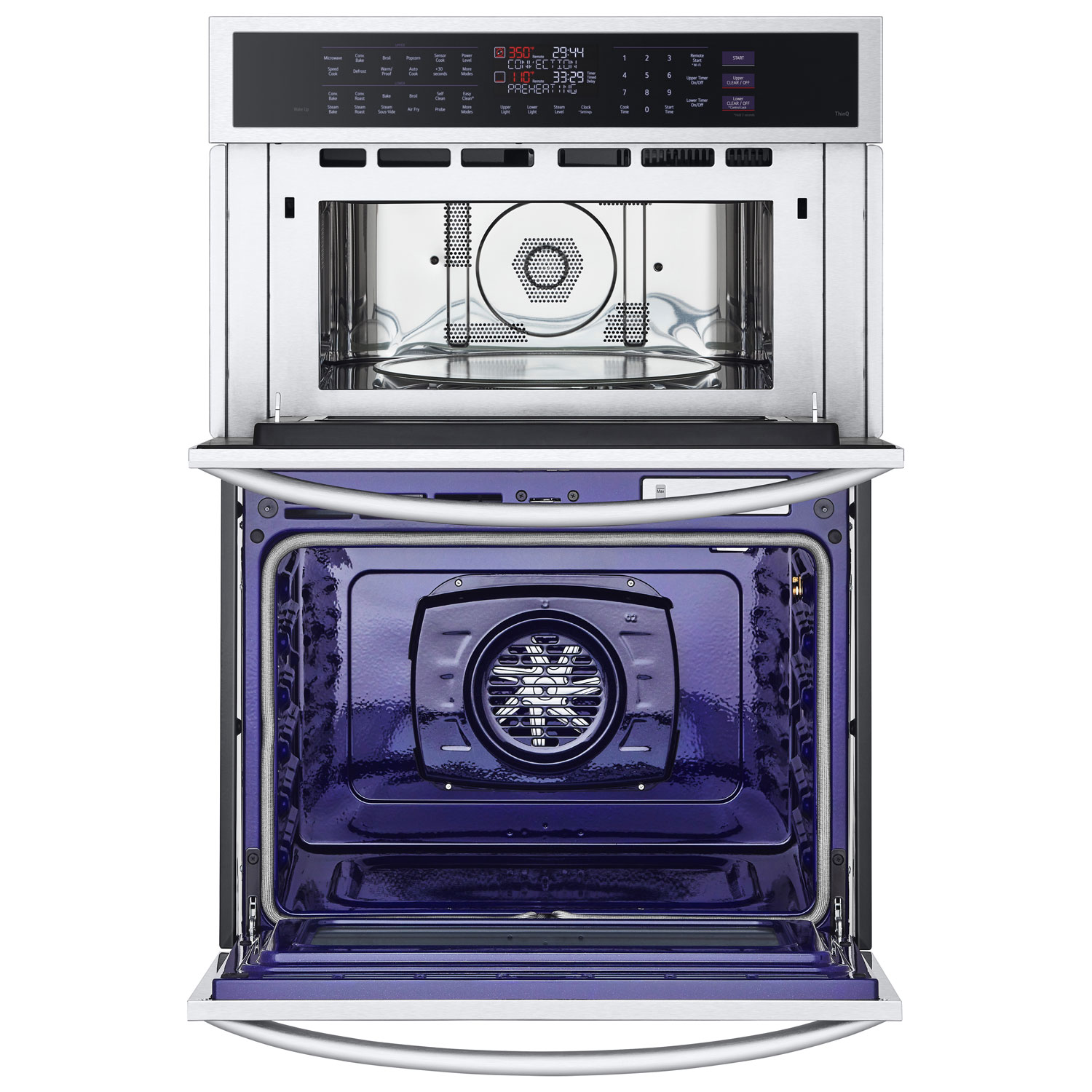 LG 30" True Convection Electric Combination Wall Oven - Smudge Resistant Stainless Steel