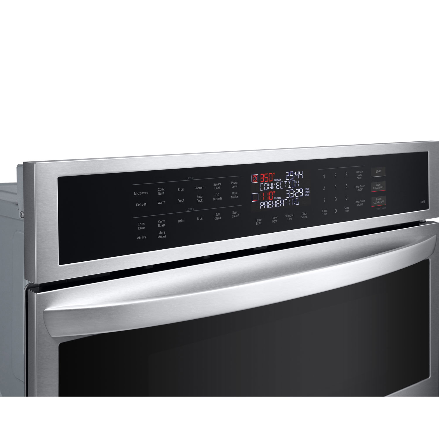 LG 30" Fan Convection Electric Combination Wall Oven - Smudge Resistant Stainless Steel