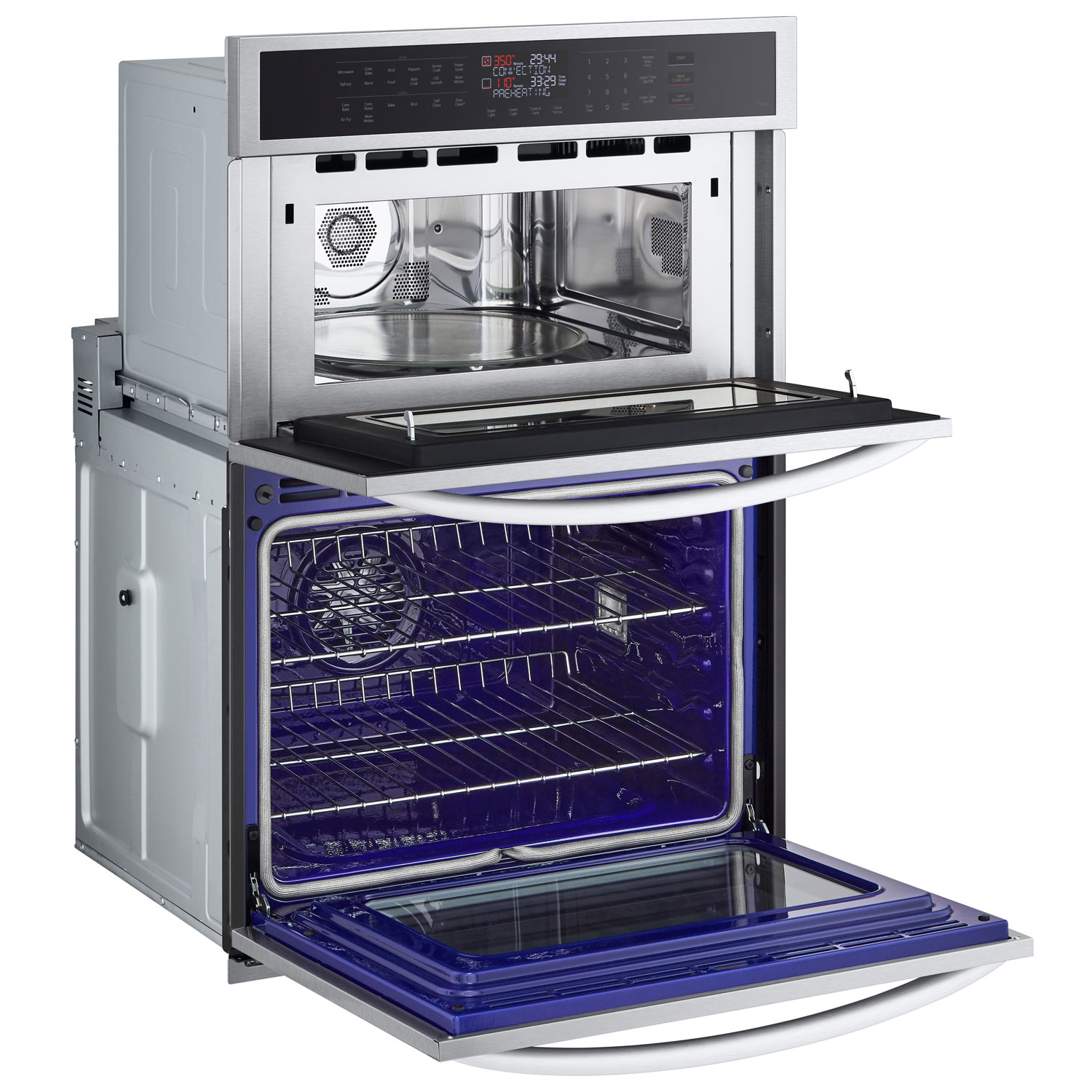 LG 30" Fan Convection Electric Combination Wall Oven - Smudge Resistant Stainless Steel