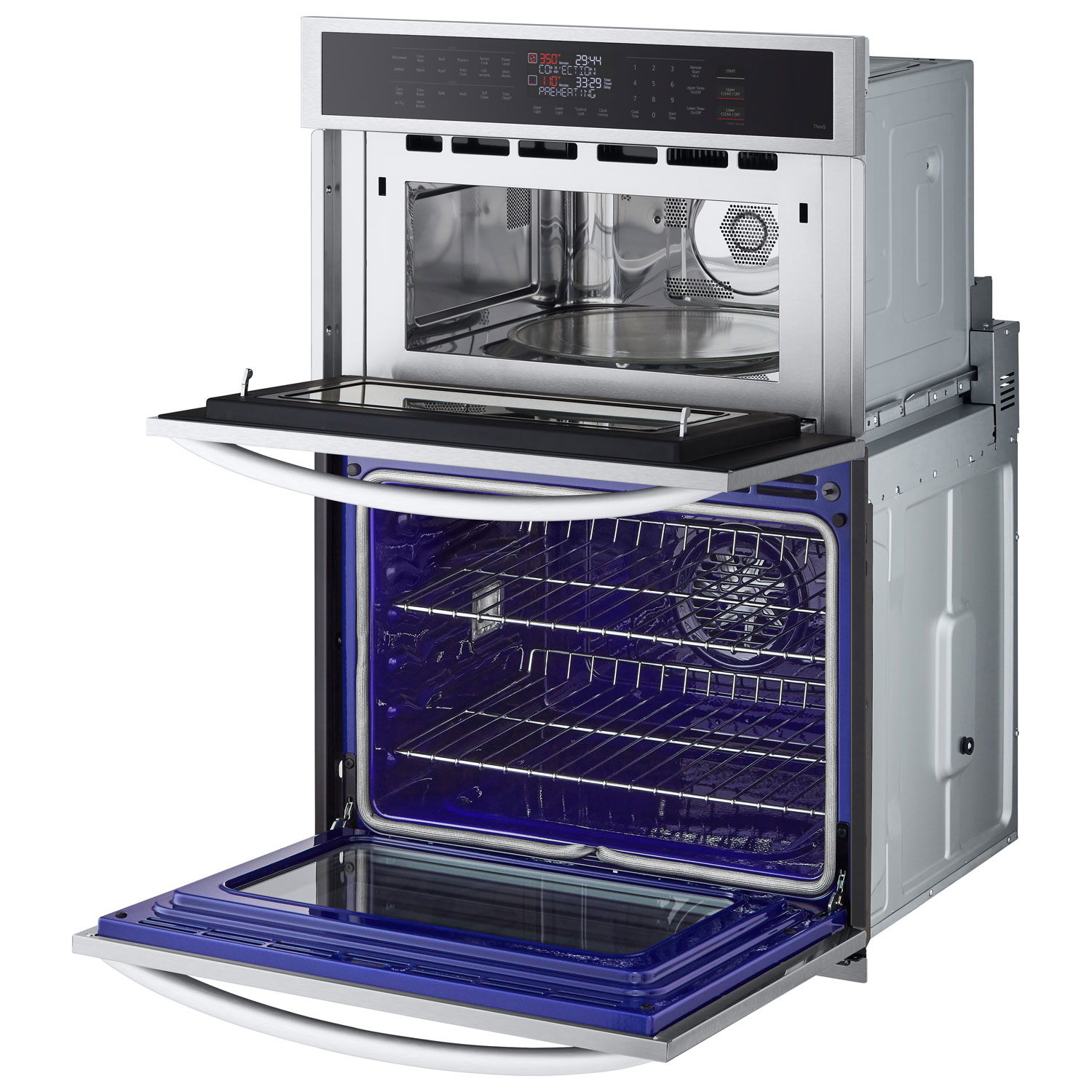 LG 30" Fan Convection Electric Combination Wall Oven - Smudge Resistant Stainless Steel