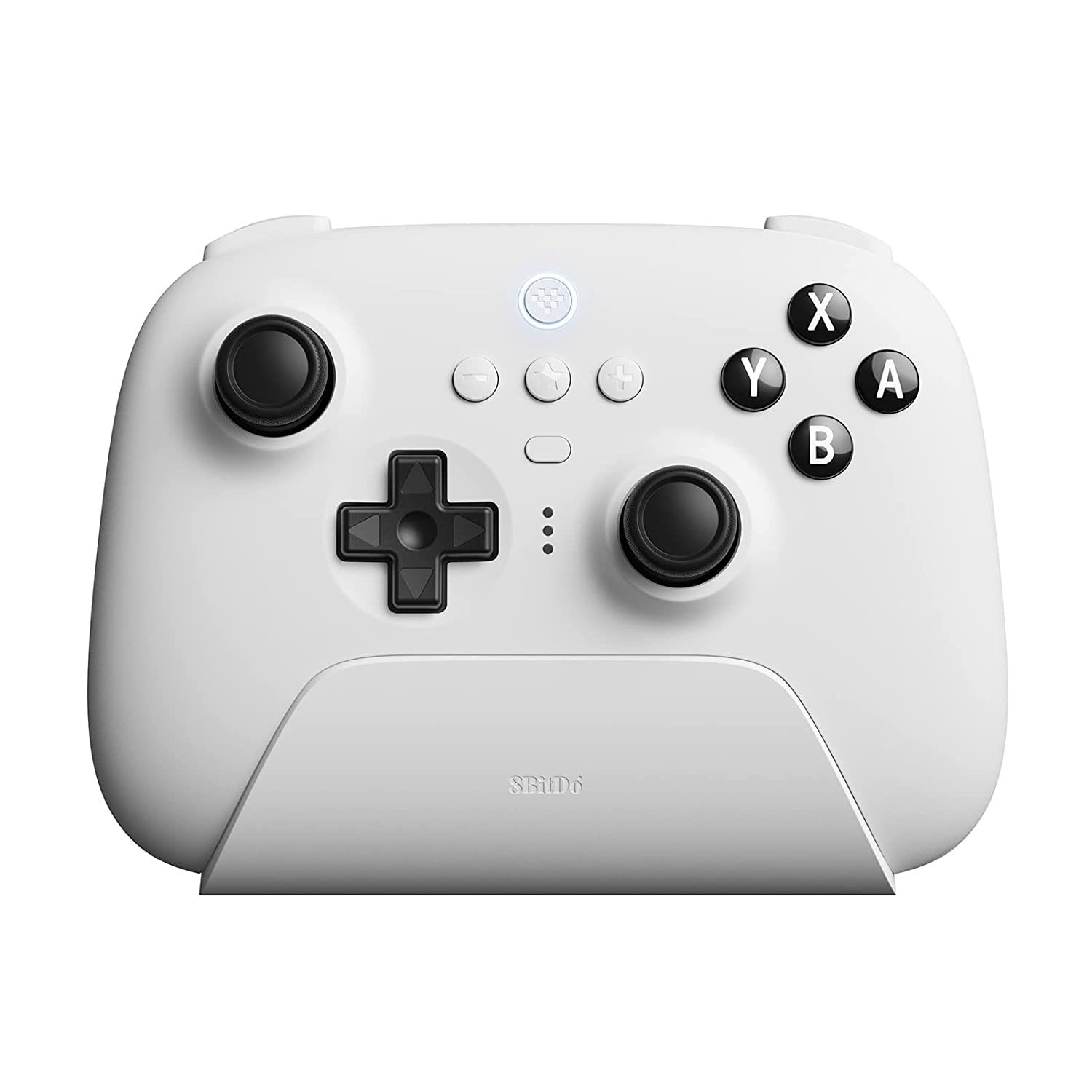 8Bitdo Ultimate Bluetooth Wireless Controller with Charging Dock for PC, Nintendo Switch, Steam Deck - White
