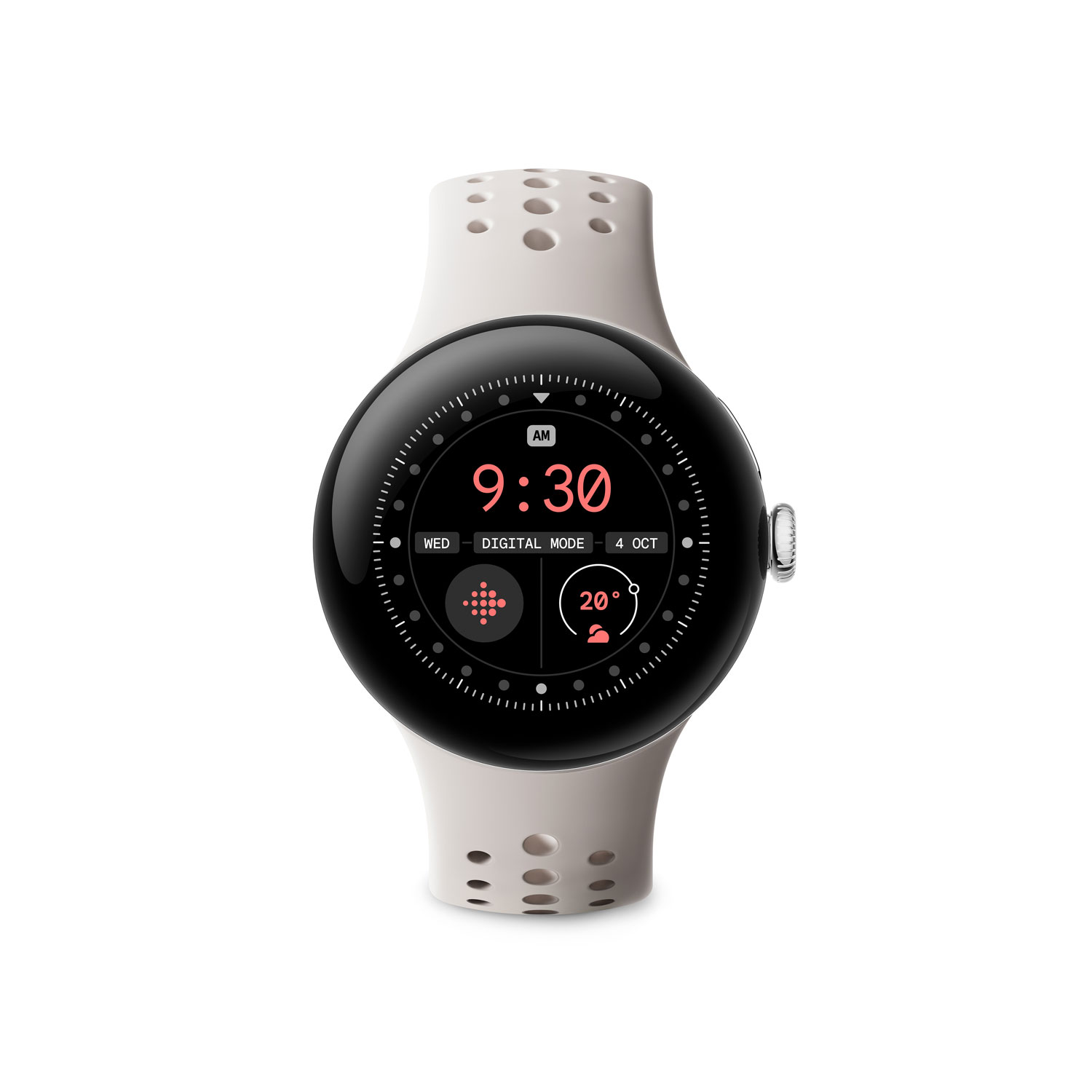 Bracelet sport pour Pixel Watch 2 de Google - Porcelaine - Grand