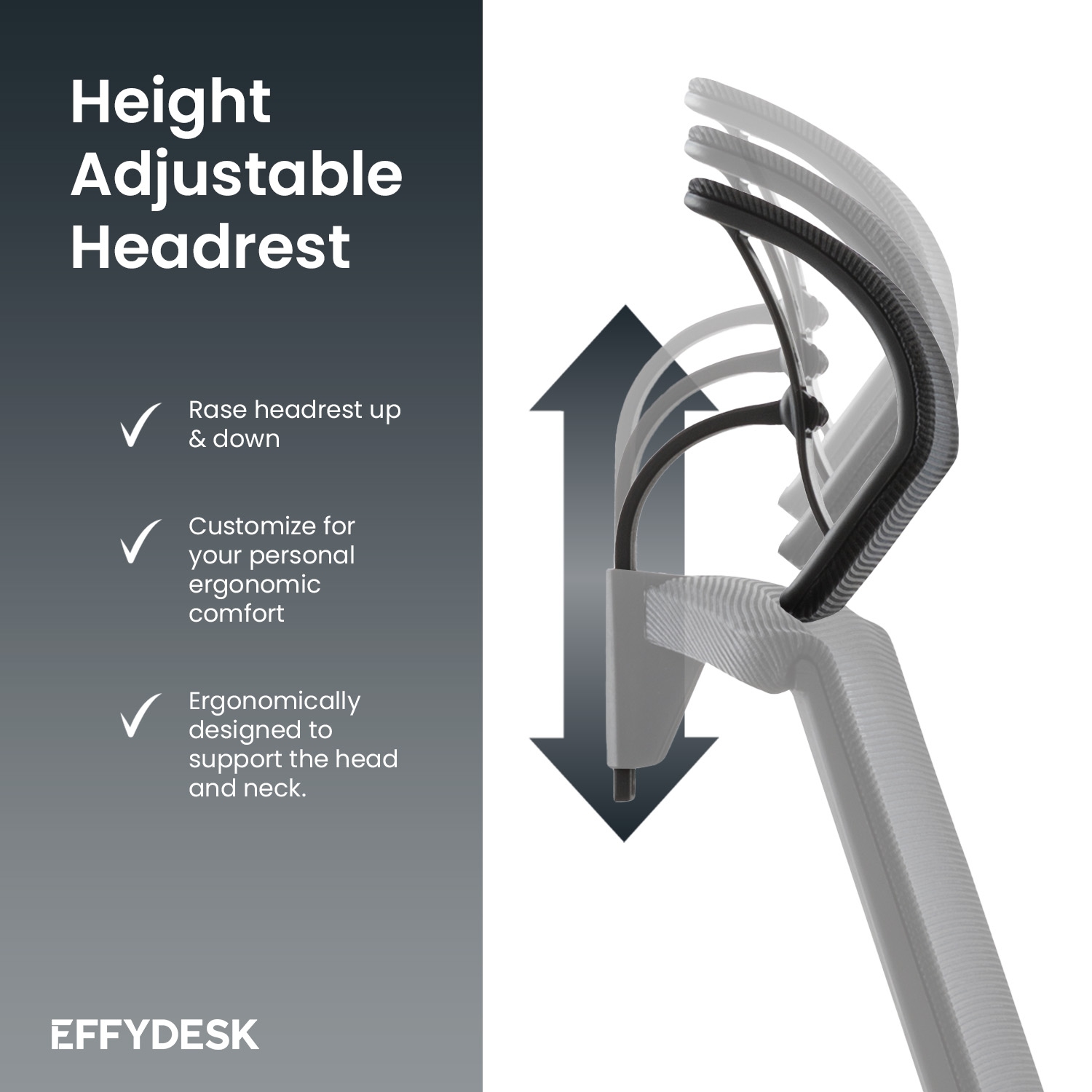 EFFYDESK BUSINESS BUNDLE: Height Adjustable Computer Standing Desk Small Oak Black on Business Black Frame + KarmaChair Adjustable Ergonomic Office