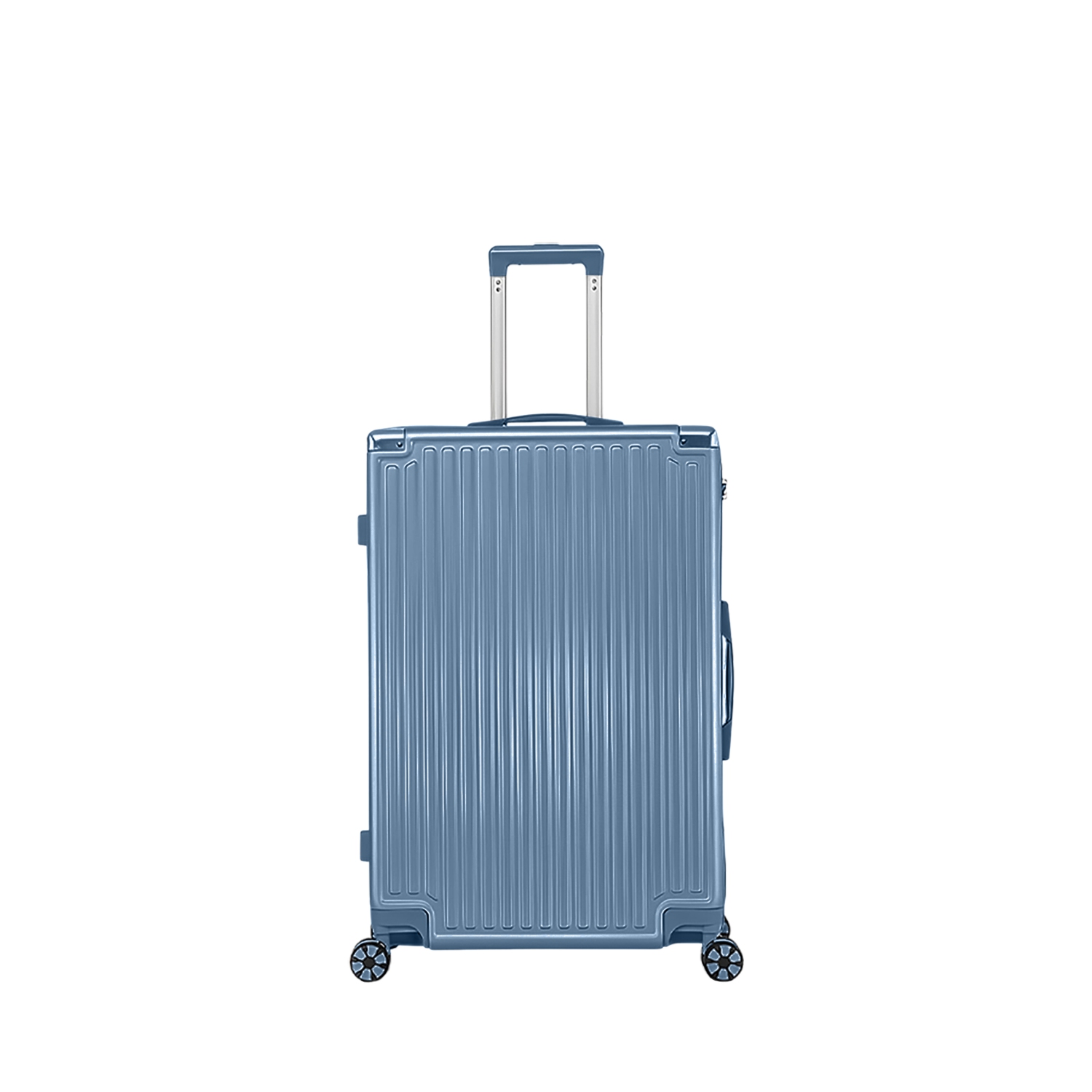WINGOMART Luggage Lightweight Durable PC+ABS Hardshell, Double Spinner Wheels, TSA Lock - 24in - Coastal Blue