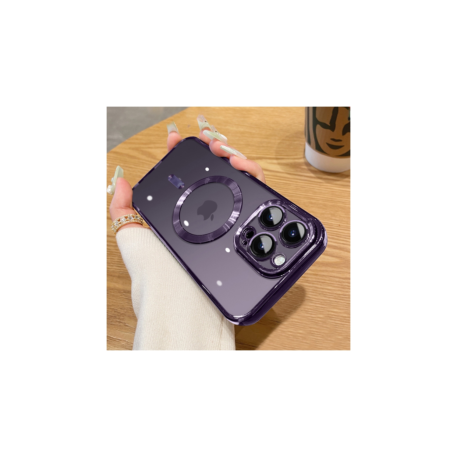 Fitted Hard Shell Case with MagSafe for iPhone 14 - Black