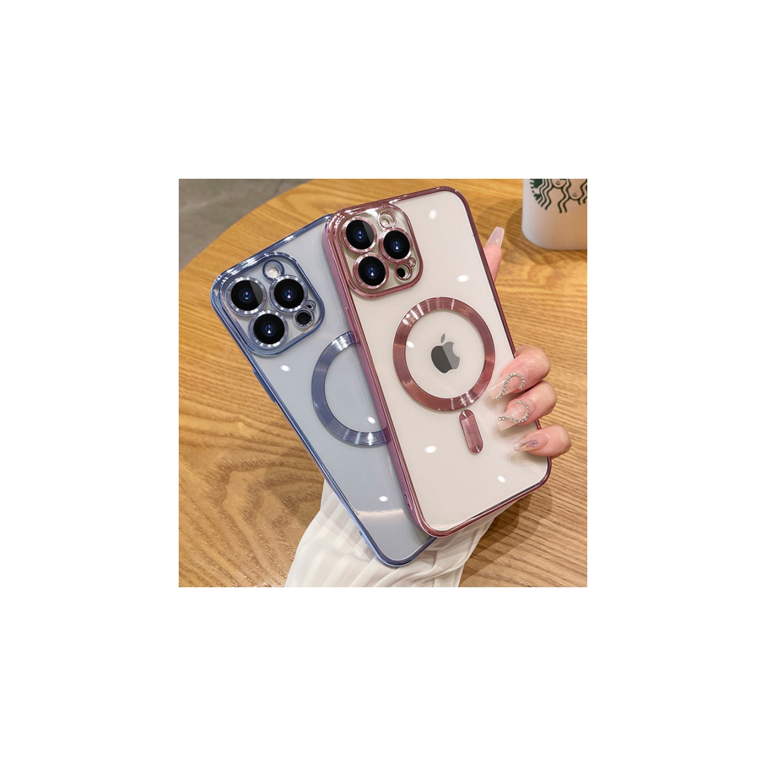 Apple Fitted Hard Shell Case with MagSafe for iPhone 14 - Rose Gold