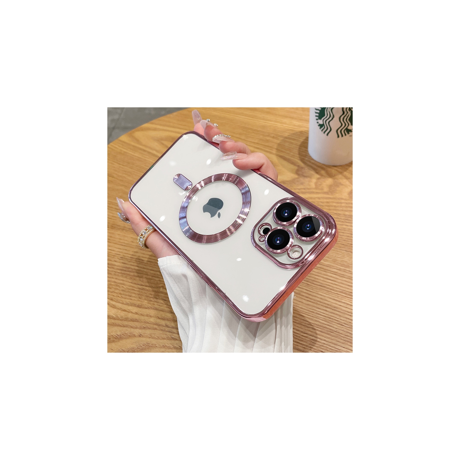 Apple Fitted Hard Shell Case with MagSafe for iPhone 14 - Rose Gold