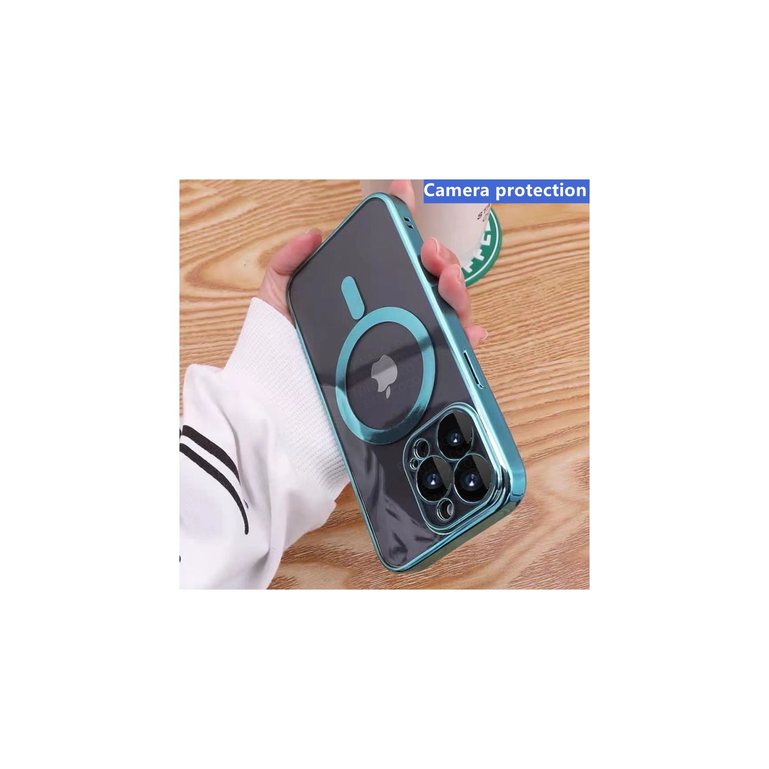 Étui rigide ajusté avec MagSafe d'Apple pour iPhone 14 Pro Max - Rose doré