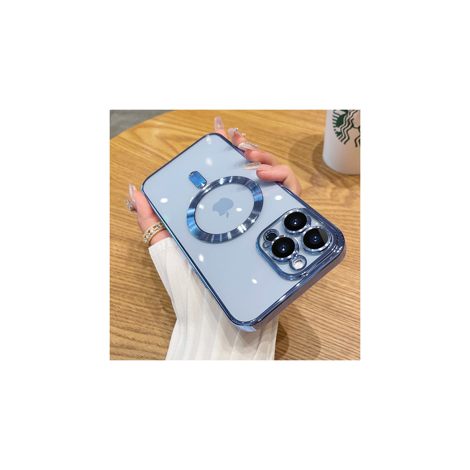 Apple Fitted Hard Shell Case with MagSafe for iPhone 14 Pro Max - Blue