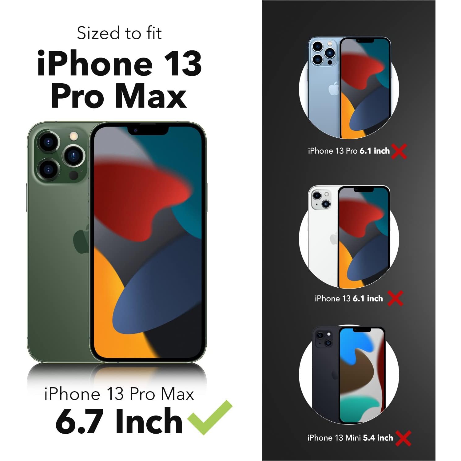 GEAR4 ZAGG Crystal Palace Clear Case with Advanced Impact Protection [ Approved by D3O ], Slim, Tough Design for Apple iPhone 13 Pro Max – Clear