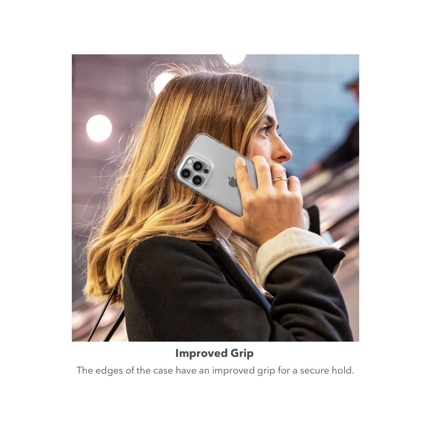 GEAR4 ZAGG Crystal Palace Clear Case with Advanced Impact Protection [ Approved by D3O ], Slim, Tough Design for Apple iPhone 13 Pro Max – Clear