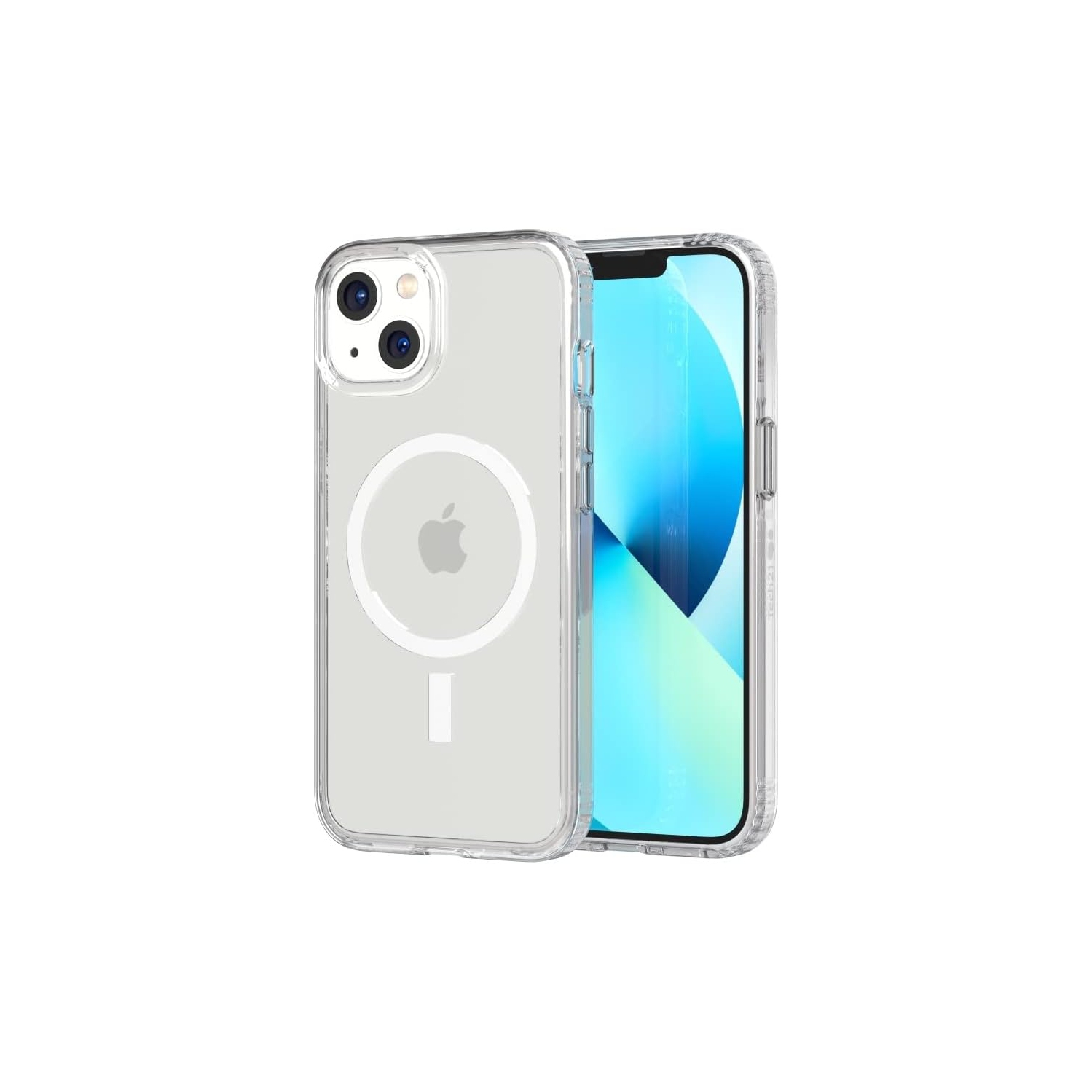 Tech21 Evo Clear for iPhone 13 & iPhone 14 - Transparent MagSafe Phone Case with 12ft Multi-Drop Protection
