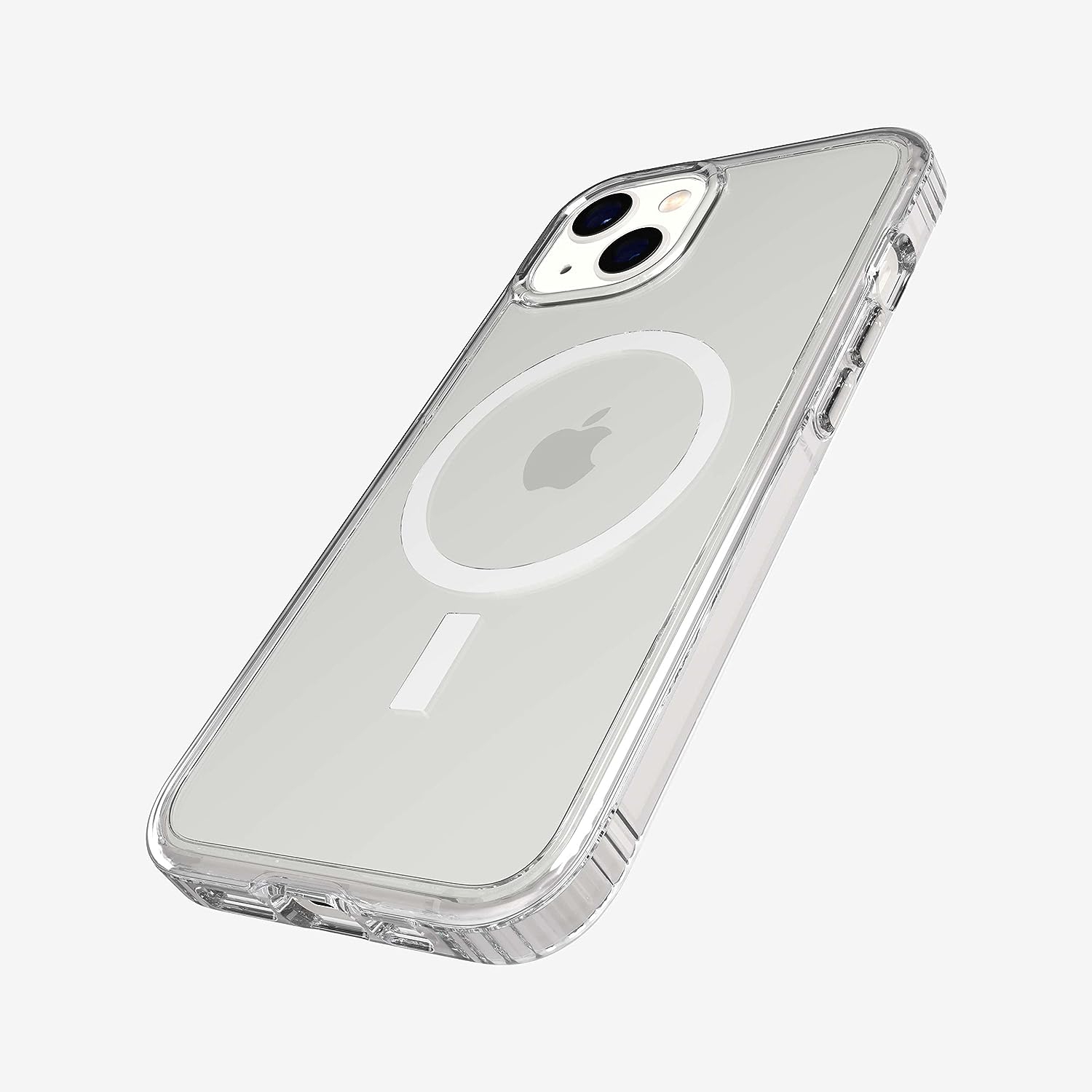 Tech21 Evo Clear for iPhone 13 & iPhone 14 - Transparent MagSafe Phone Case with 12ft Multi-Drop Protection