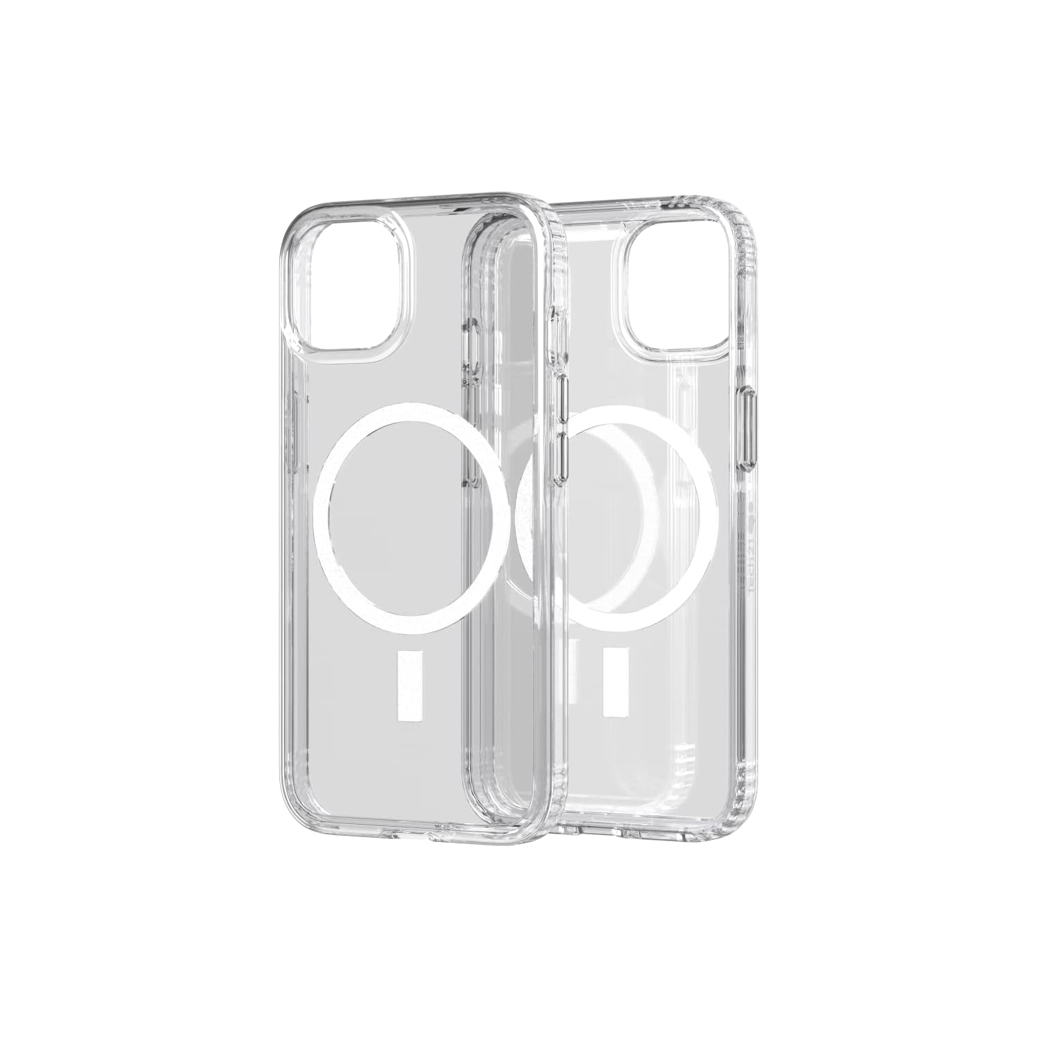 Tech21 Evo Clear for iPhone 13 & iPhone 14 - Transparent MagSafe Phone Case with 12ft Multi-Drop Protection