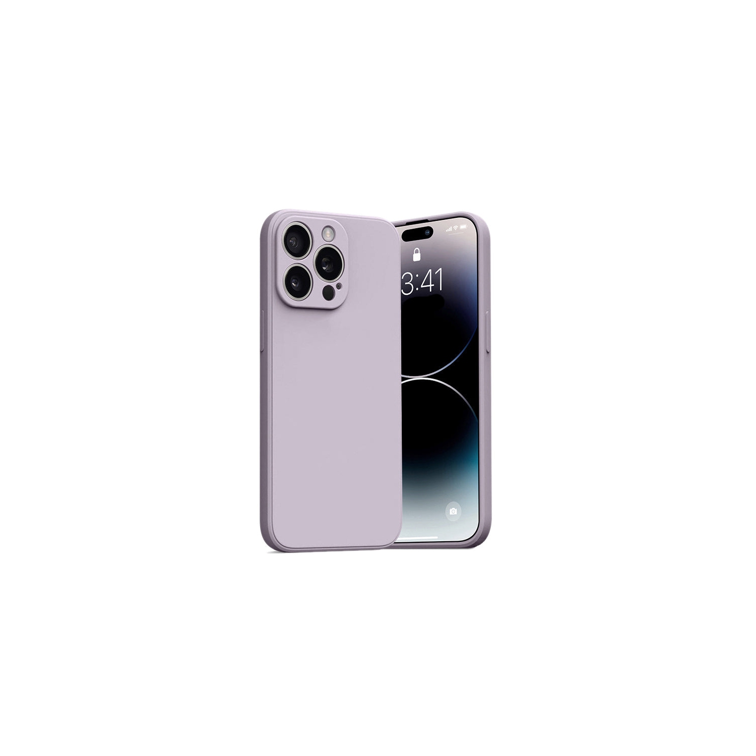 Étui souple violet pastel de PANDACO pour iPhone 15 Pro