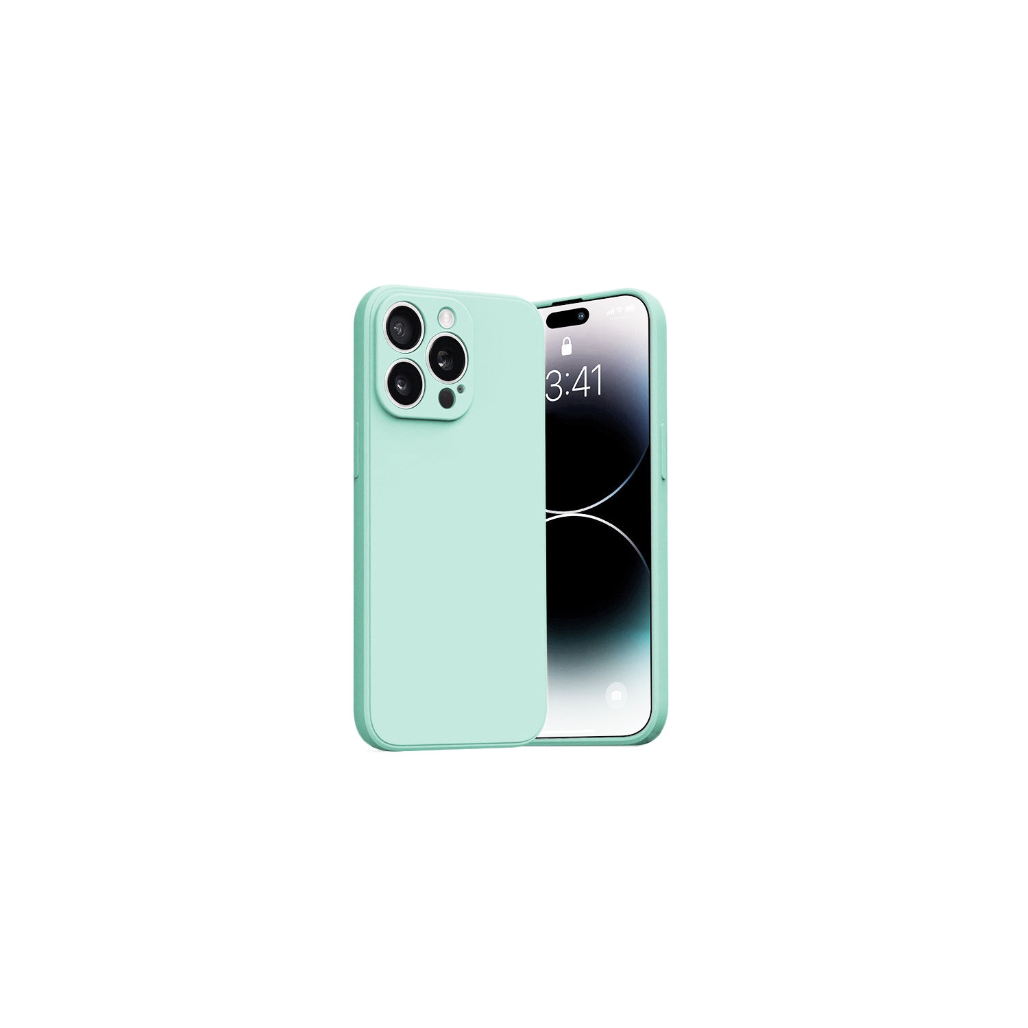 PANDACO Soft Shell Matte Mint Blue Case for iPhone 15 Pro