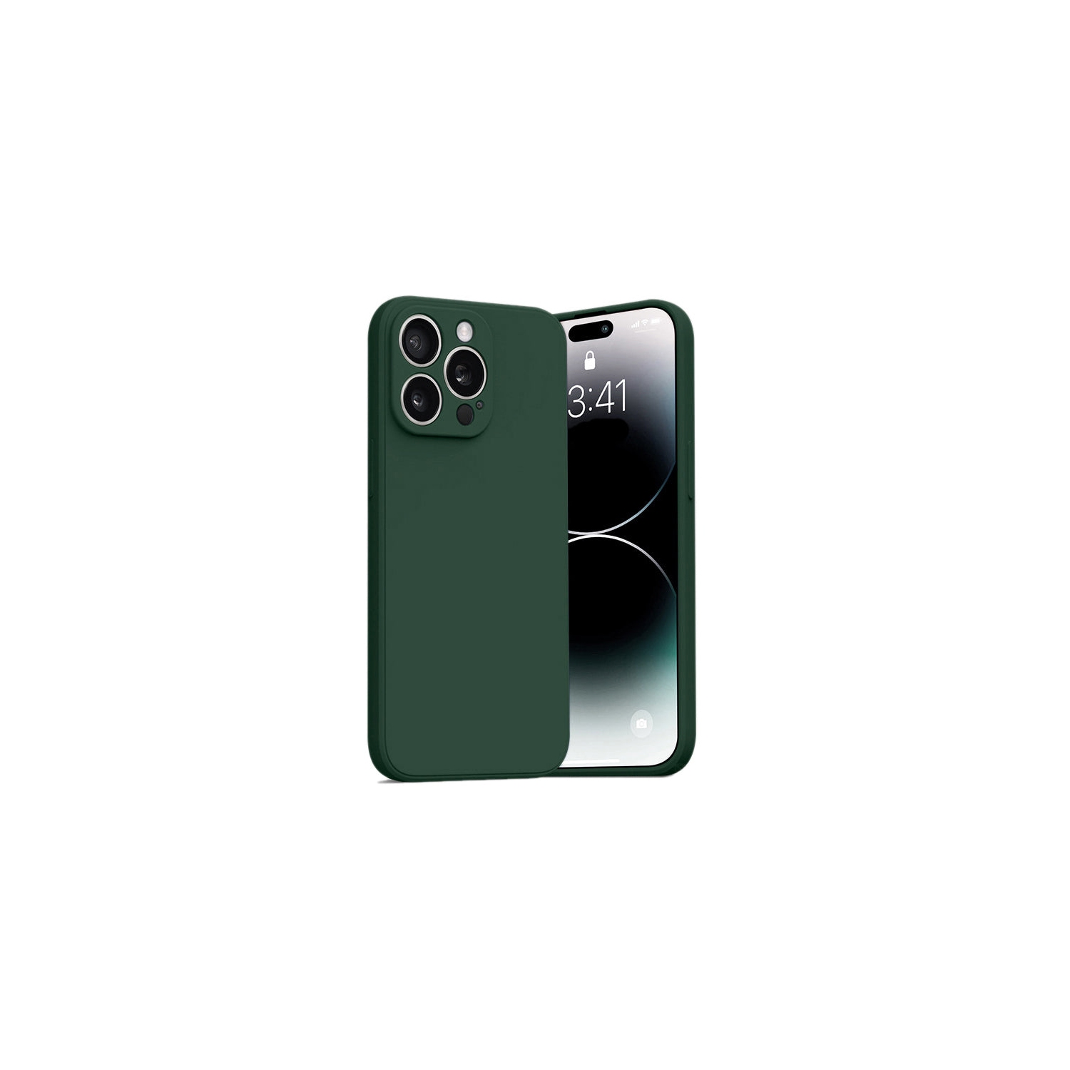 PANDACO Soft Shell Matte Forest Green Case for iPhone 15 Pro Max