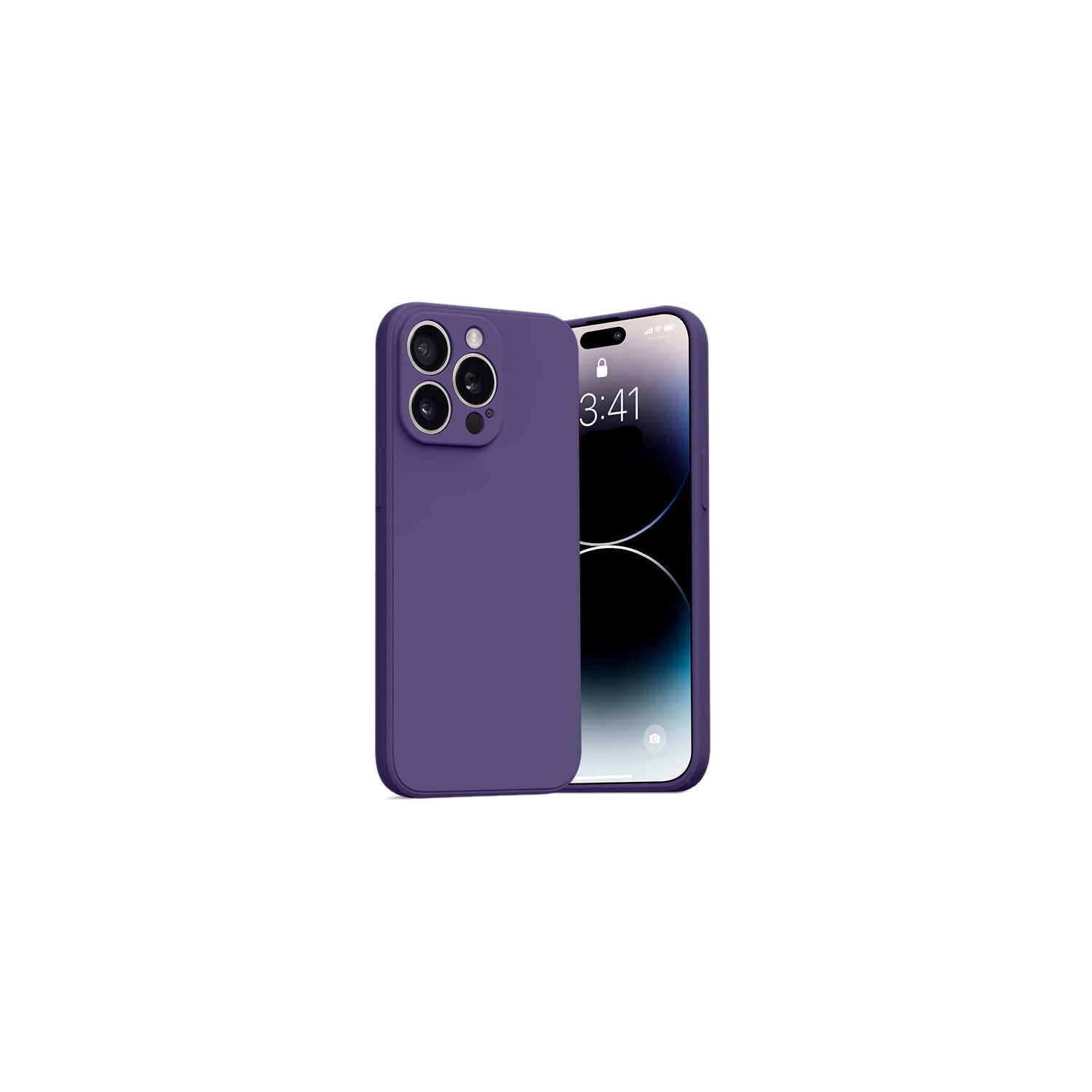PANDACO Soft Shell Matte Violet Case for iPhone 15 Pro Max