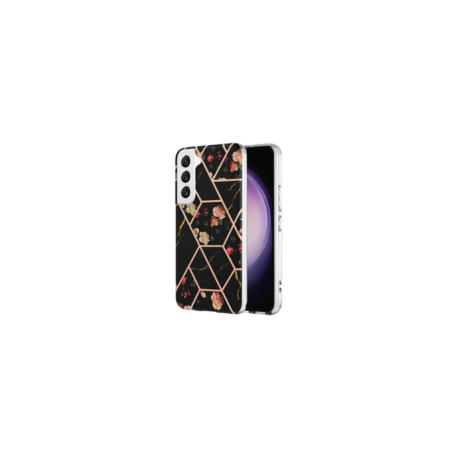 SuperShield Samsung Galaxy S22 5G Case Hardback Marble Pattern Slim Design Enhanced Camera and Screen Protection Girls and Women Galaxy S22