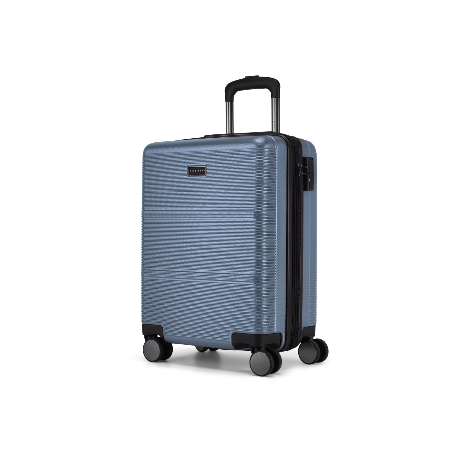 Bugatti - Brussels 3 Piece Hardside Luggage Set with Expansion - Blue