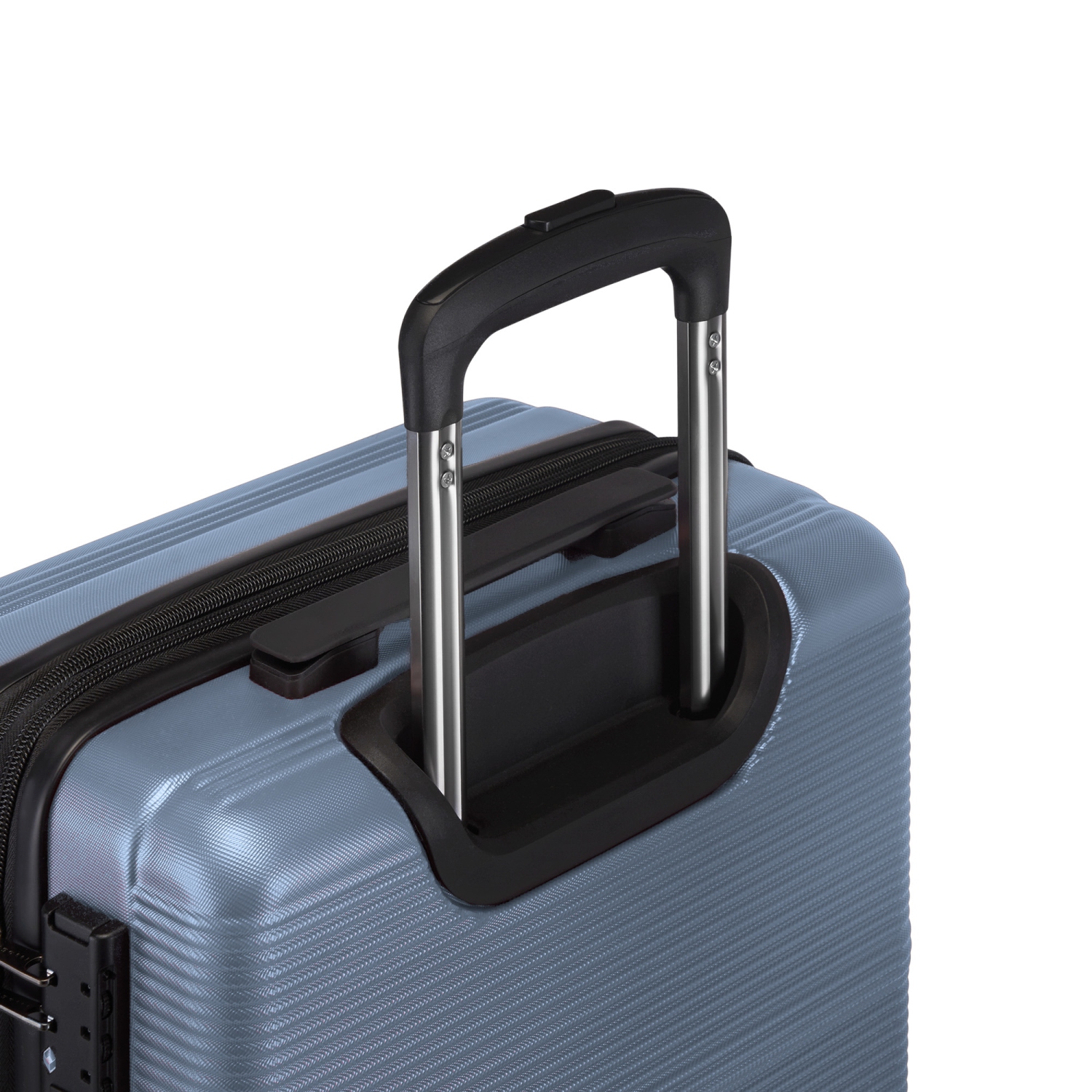 Bugatti - Brussels 3 Piece Hardside Luggage Set with Expansion - Blue