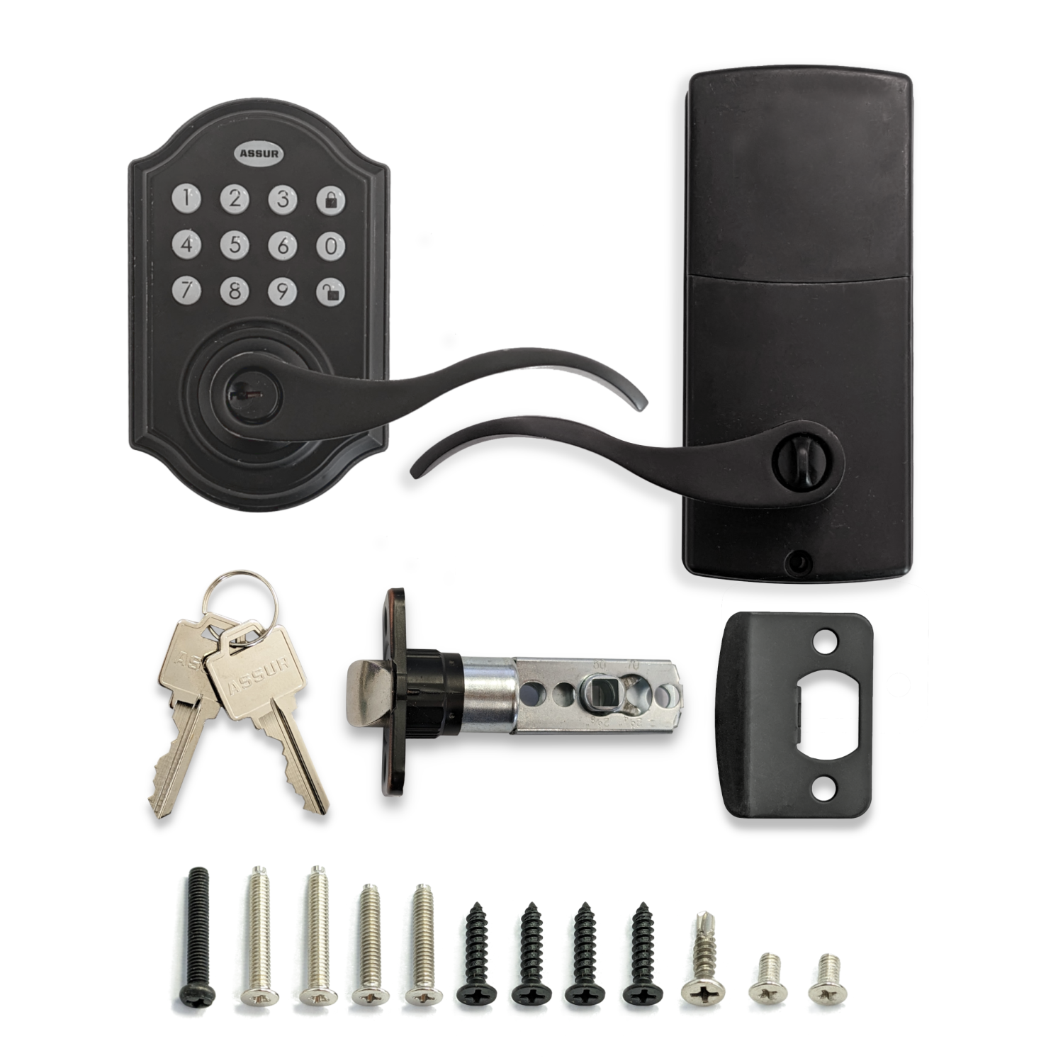 ASSUR Keyless Entry Door Lock Smart Door Locks Electronic Door Lock with Handle Lever