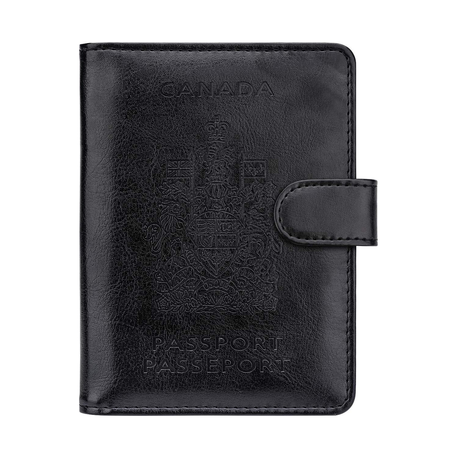 Étui portefeuille de voyage avec porte-passeport et blocage RFID