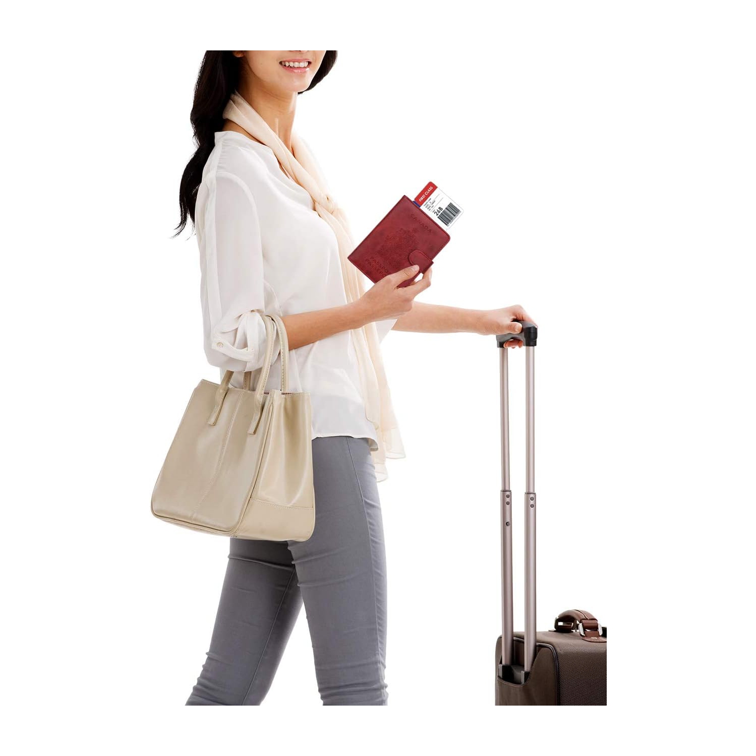 RFID Blocking Passport Holder Travel Wallet Cover Case