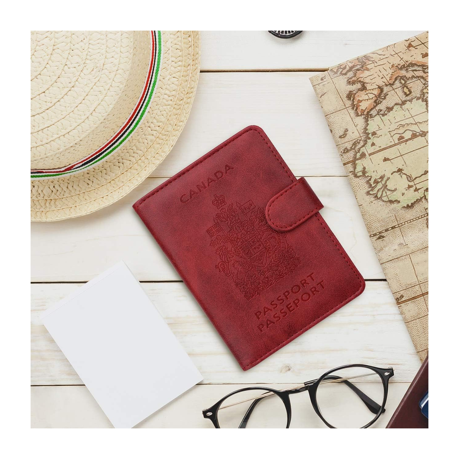 RFID Blocking Passport Holder Travel Wallet Cover Case