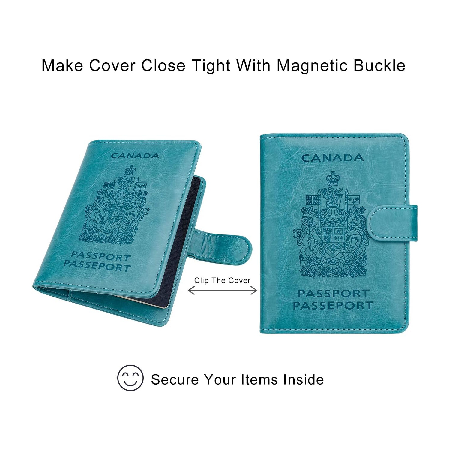 Étui portefeuille de voyage avec porte-passeport et blocage RFID