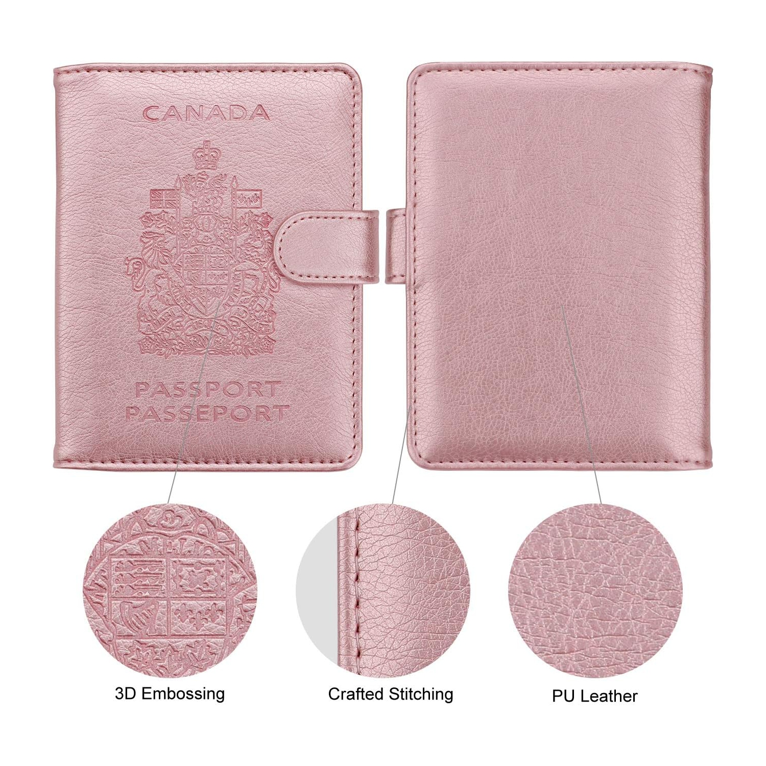 RFID Blocking Passport Holder Travel Wallet Cover Case