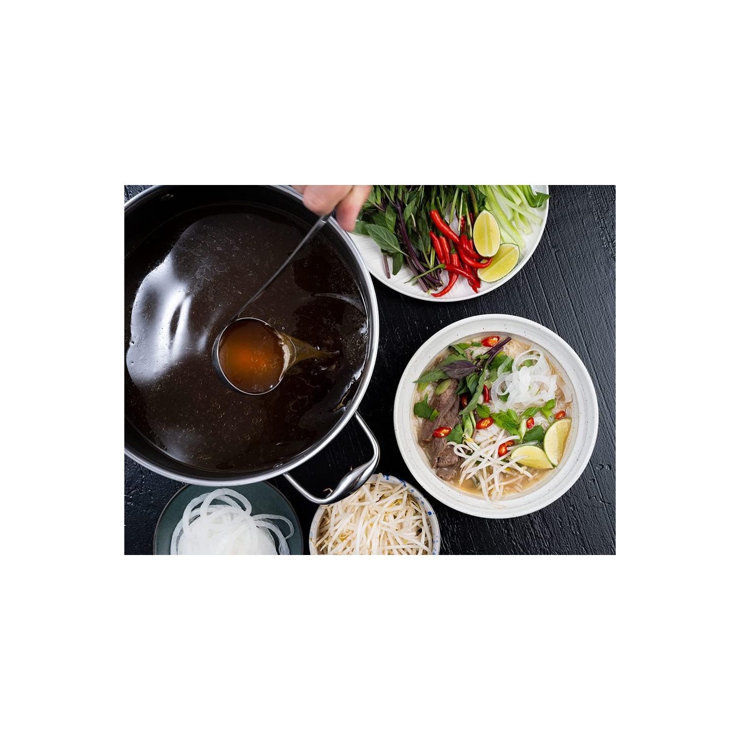 Casserole hybride antiadhésive de 10 pintes avec couvercle HexClad, va au lave-vaisselle et au four, compatible avec toutes les surfaces de cuisson