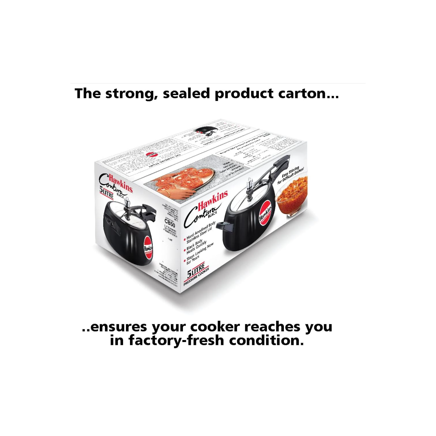 Hawkins – autocuiseur à anodisation dure, CB50 pintes, 5 L