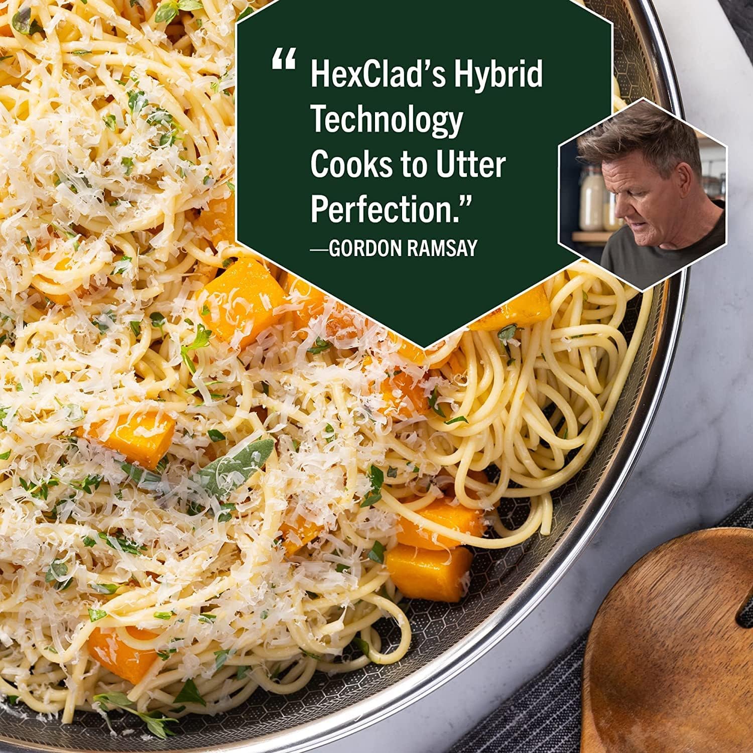 HexClad 6 Piece Hybrid Nonstick Pan Set 8, 10 and 12 Inch Frying Pans with Glass Lids, Dishwasher and Oven Safe, Works on Induction, Ceramic and Gas