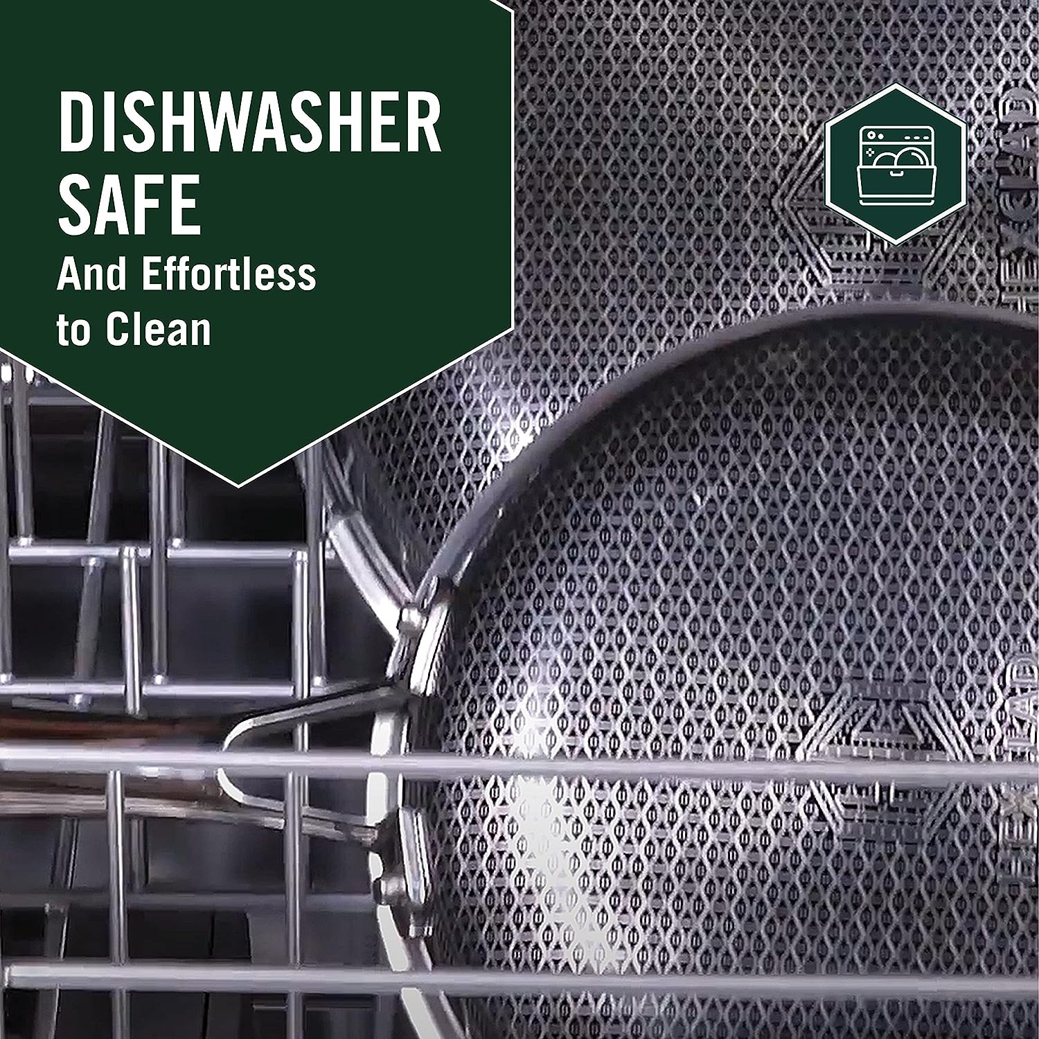 HexClad 7 Quart Hybrid Nonstick Saute Pan, Dishwasher and Oven Friendly, Compatible with All Cooktops