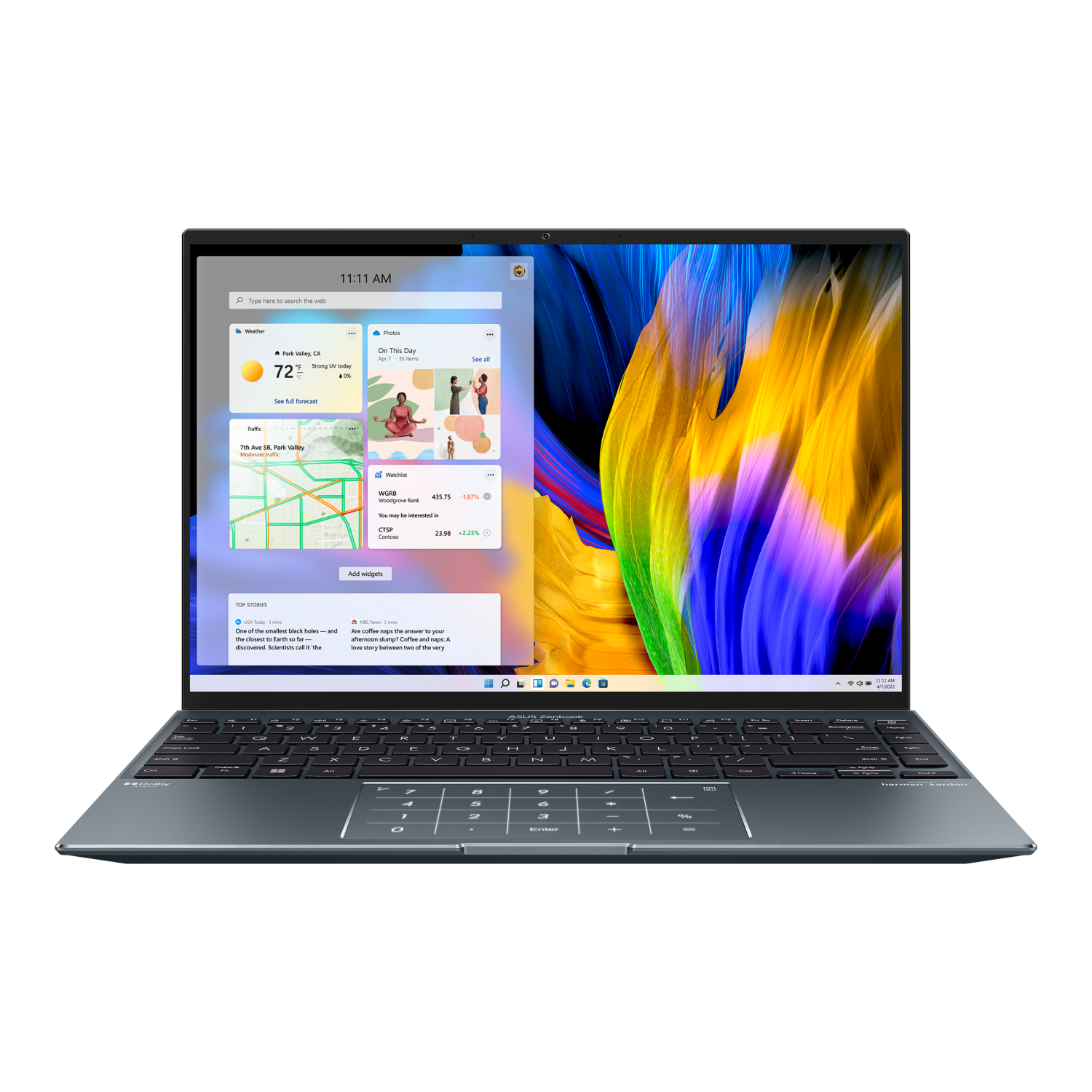 ASUS ZenBook 14X OLED Laptop, 14” 2.8K 16:10 Display, Intel Core i7-12700H CPU, Intel Iris Xe Graphics, 16GB RAM, 1TB SSD, Windows 11 Home, Wi-Fi 6E, UX5401ZA-DB71-CA