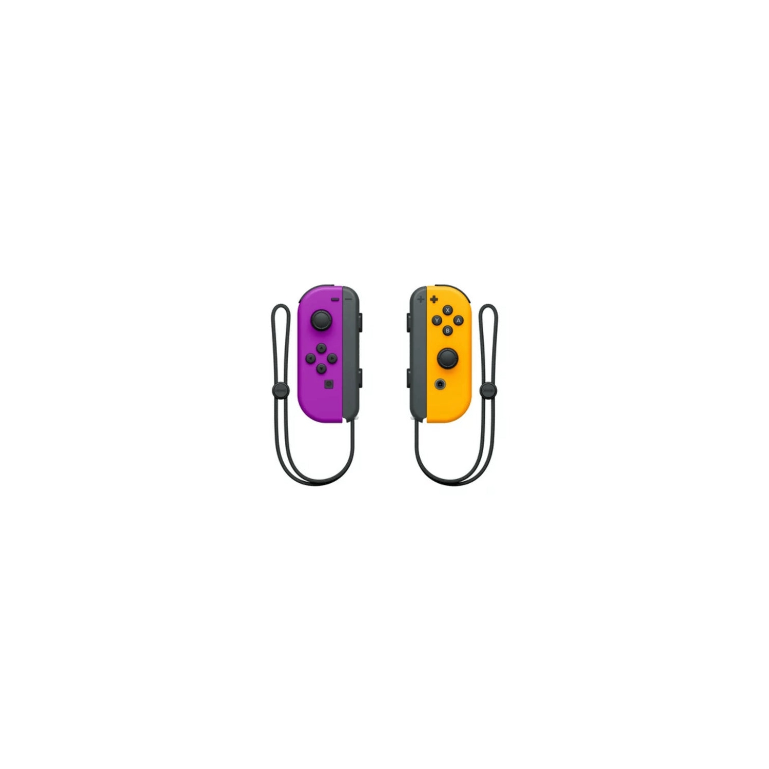 Refurbished (Good) – Nintendo Switch Left and Right Joy-Con Controllers - Neon Purple/Neon Orange