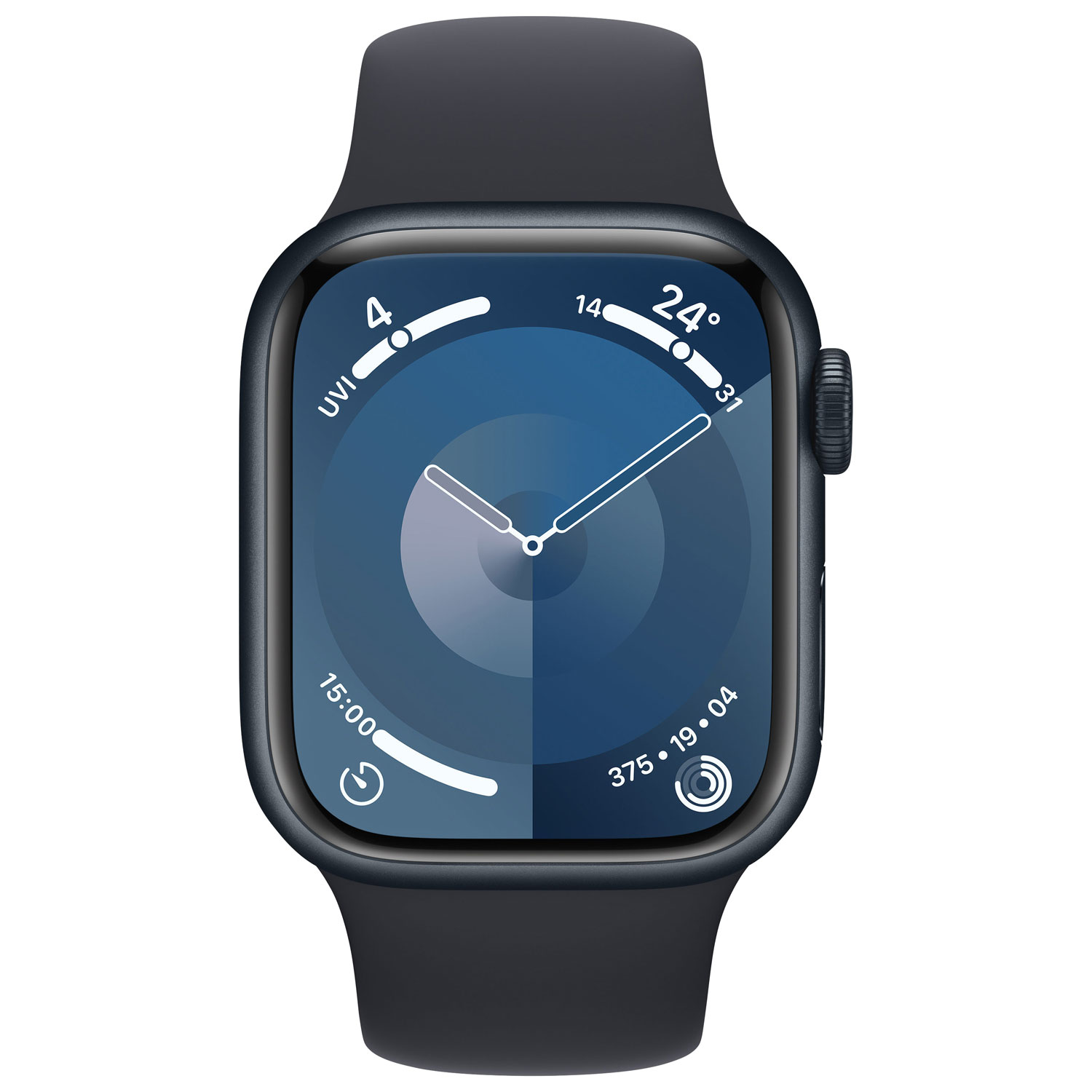 Apple Watch Series 9 (GPS) 41mm Midnight Aluminium Case with 