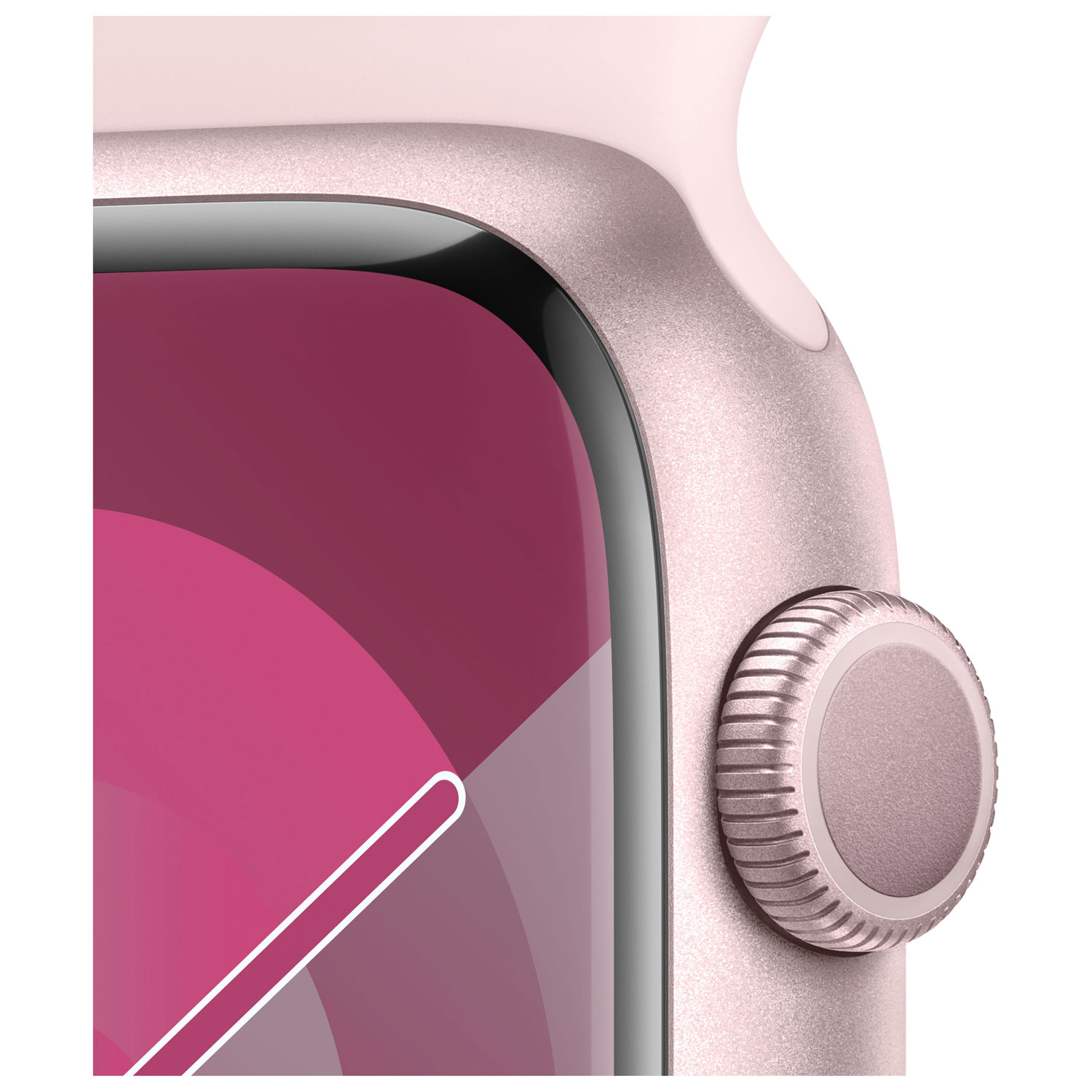Apple Watch Series 9 (GPS) 45mm Pink Aluminium Case with Pink 