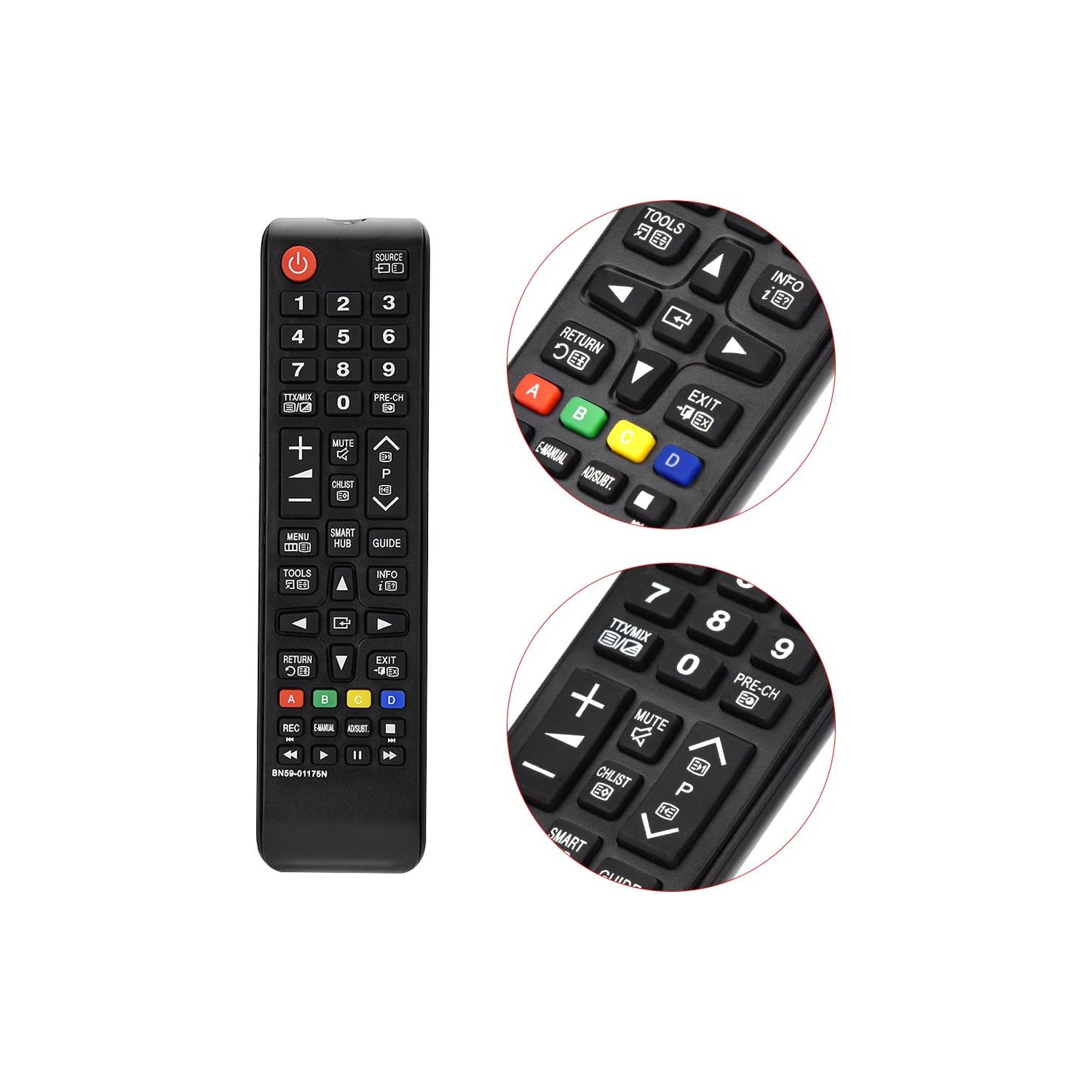 BN59-01175N remplacement de l'installation à distance pour le téléviseur Samsung BN59-01199F TM1240&nbsp;A UE46EH5000 AA59-00602&nbsp;A