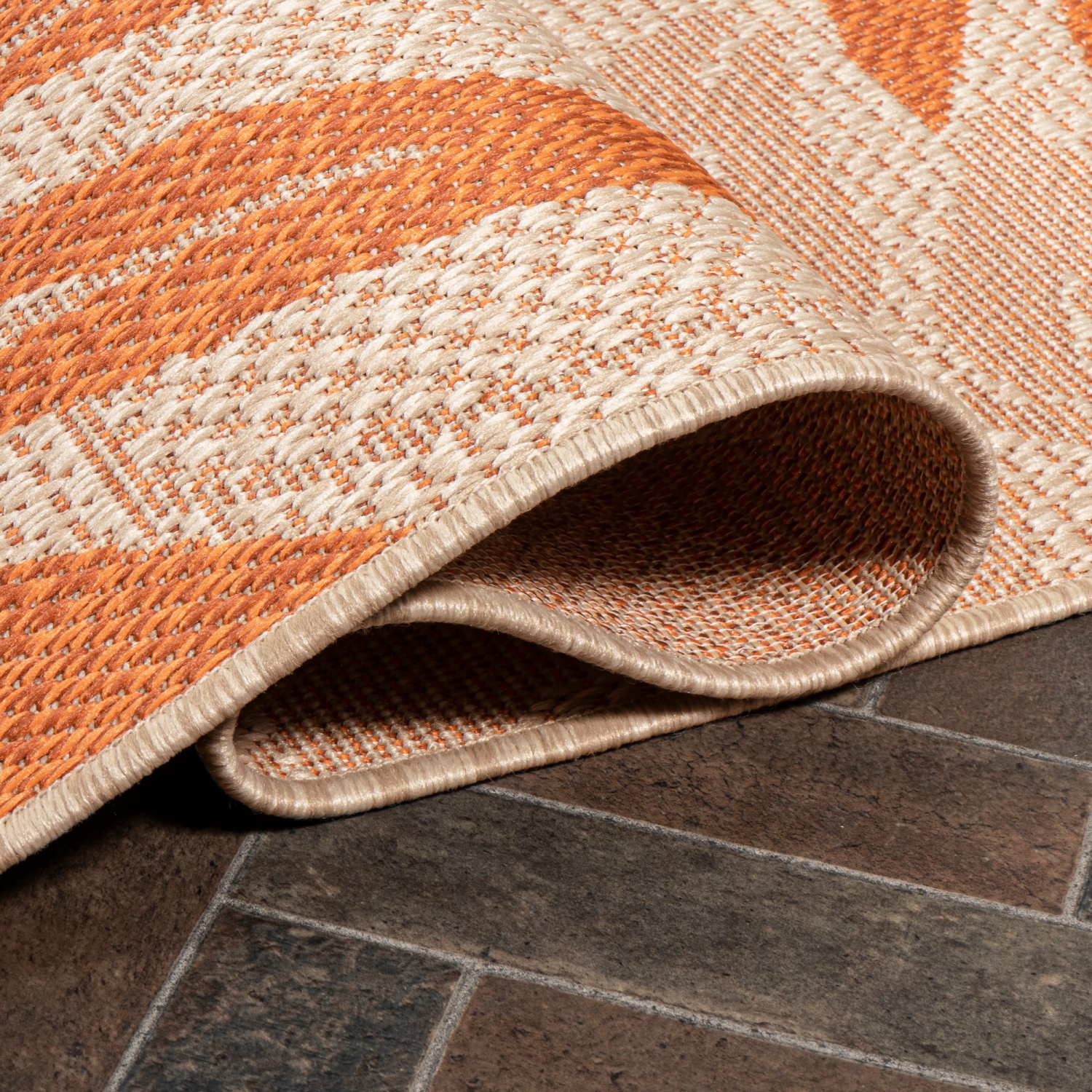 Tapis d'intérieur/d'extérieur avec feuilles de palmier tropical Havana