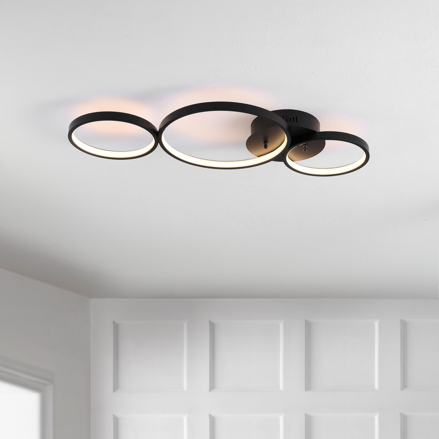 Nube Contemporary Modern Metal Integrated LED Flush Mount