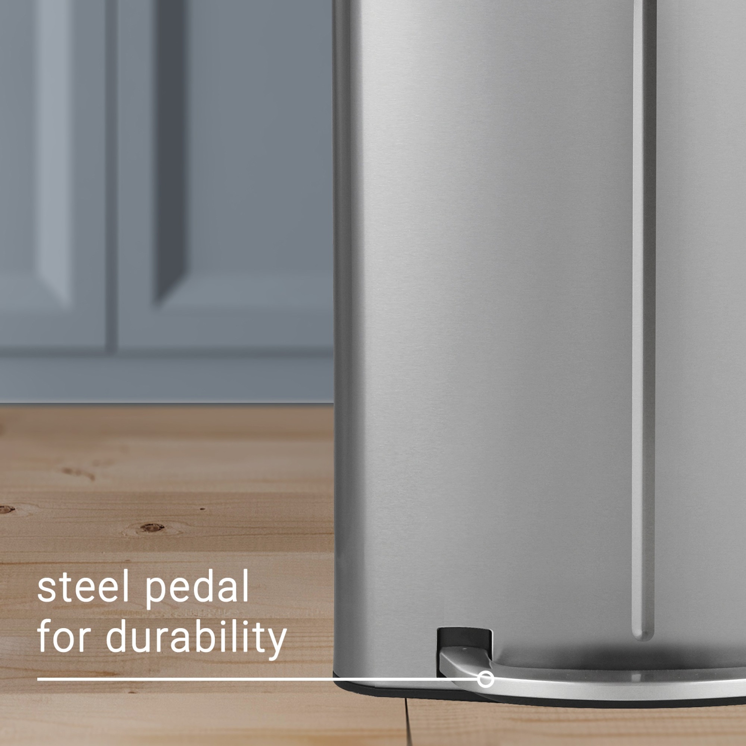 Poubelle rectangulaire à double seau Marco avec couvercle à fermeture en douceur