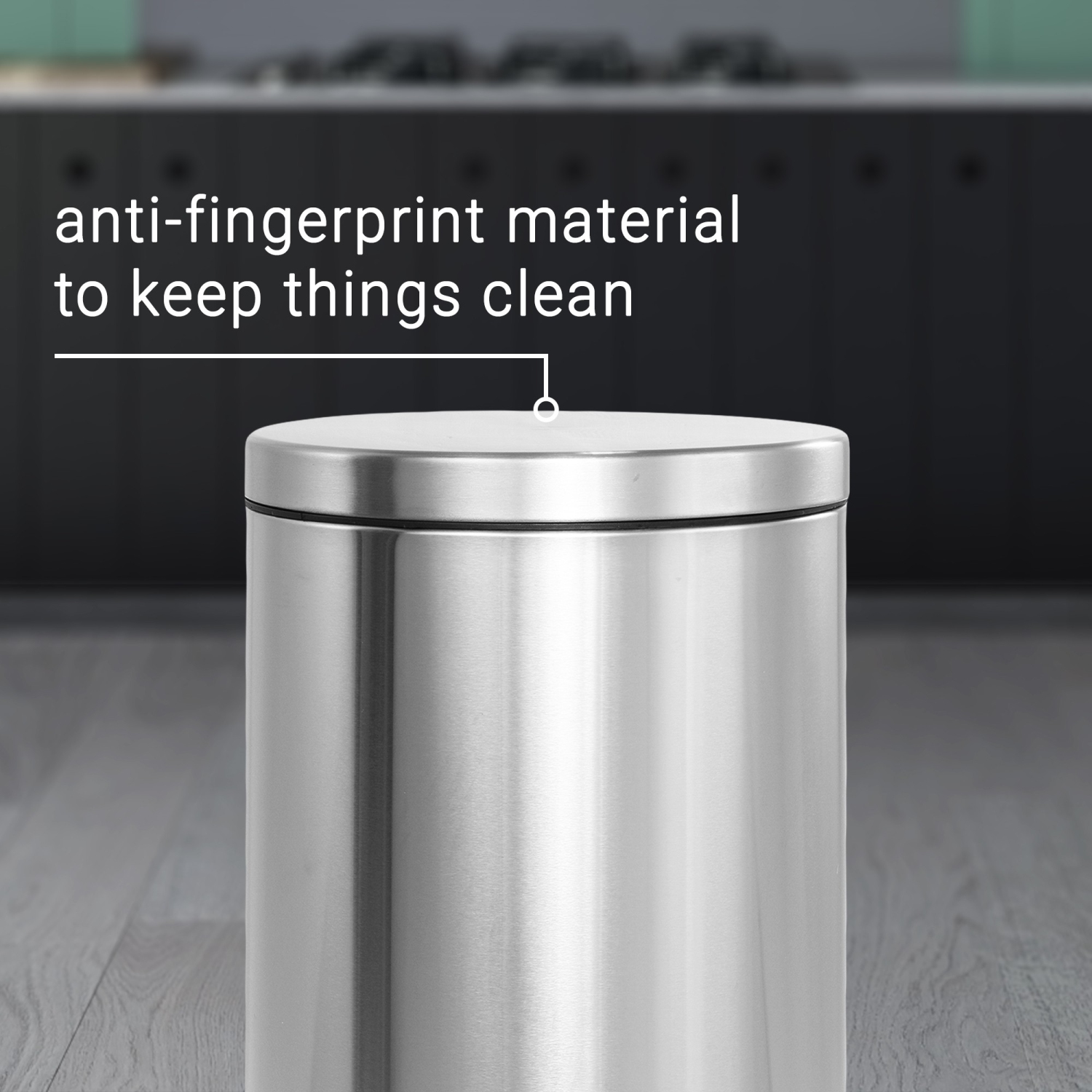 Oscar – Poubelle à ouverture en étape avec mini poubelle