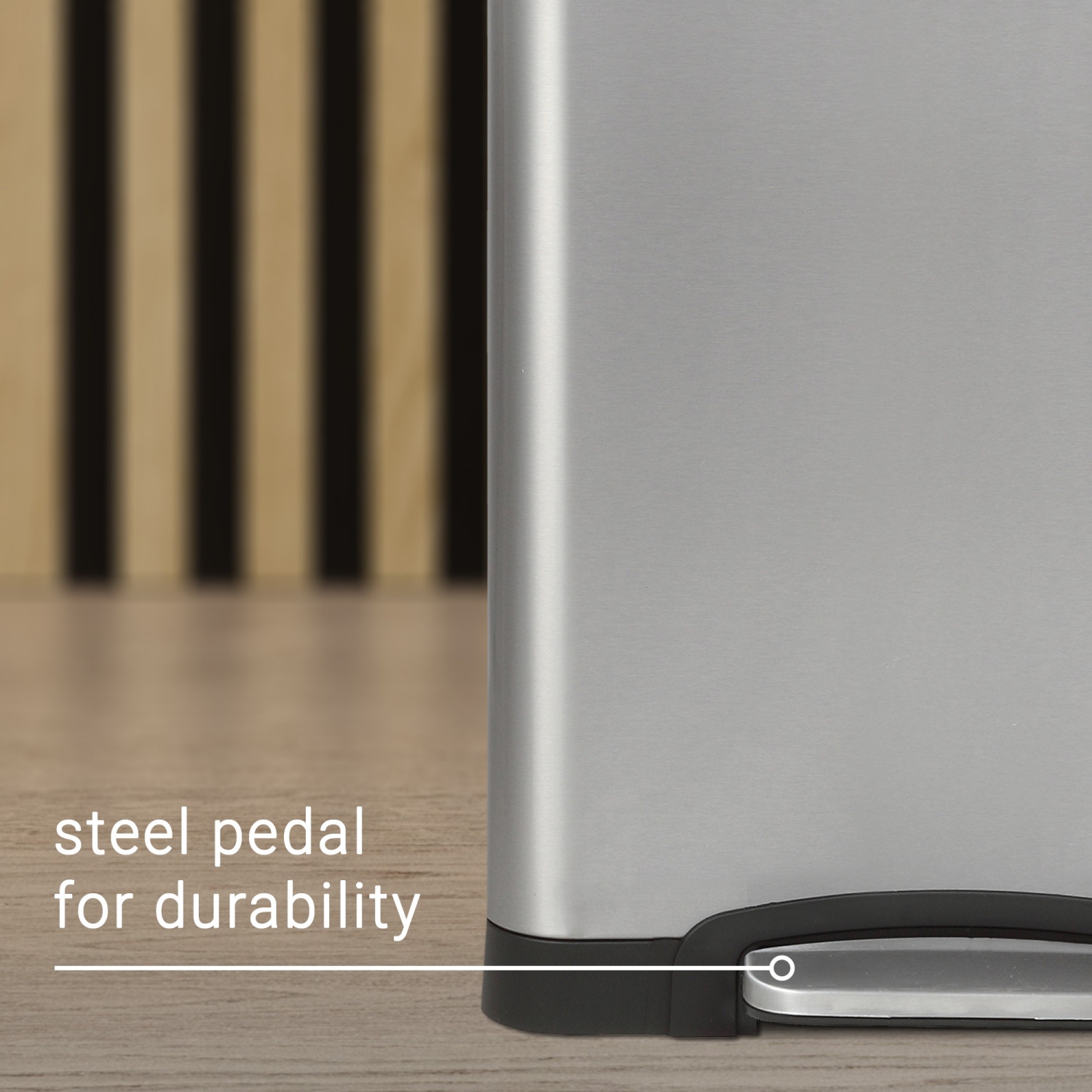 Elmo Rectangular Double Bucket Trash Can with Soft-Close Lid