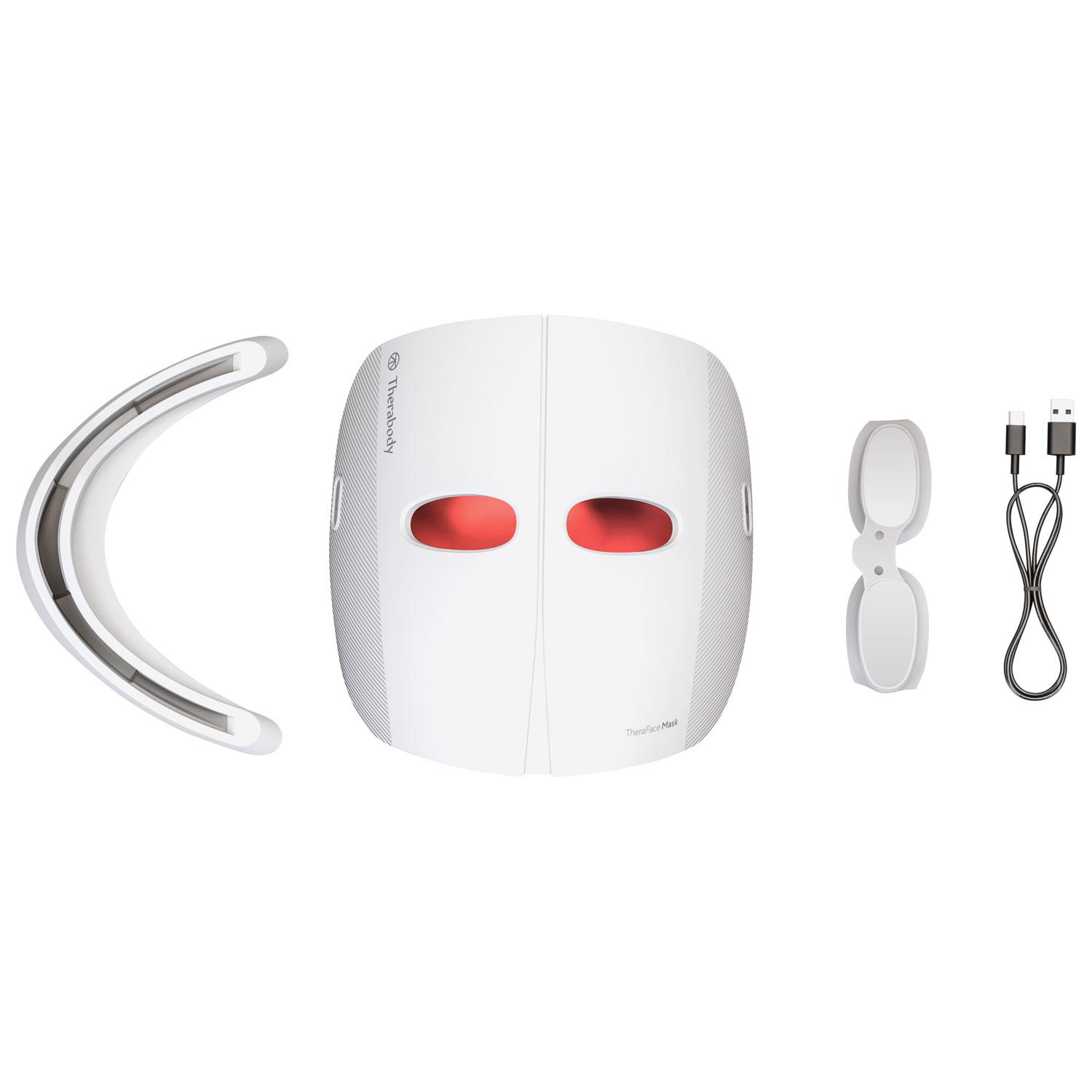 Therabody TheraFace Mask - LED Skincare Mask with Vibration - White - Exclusive Retail Partner