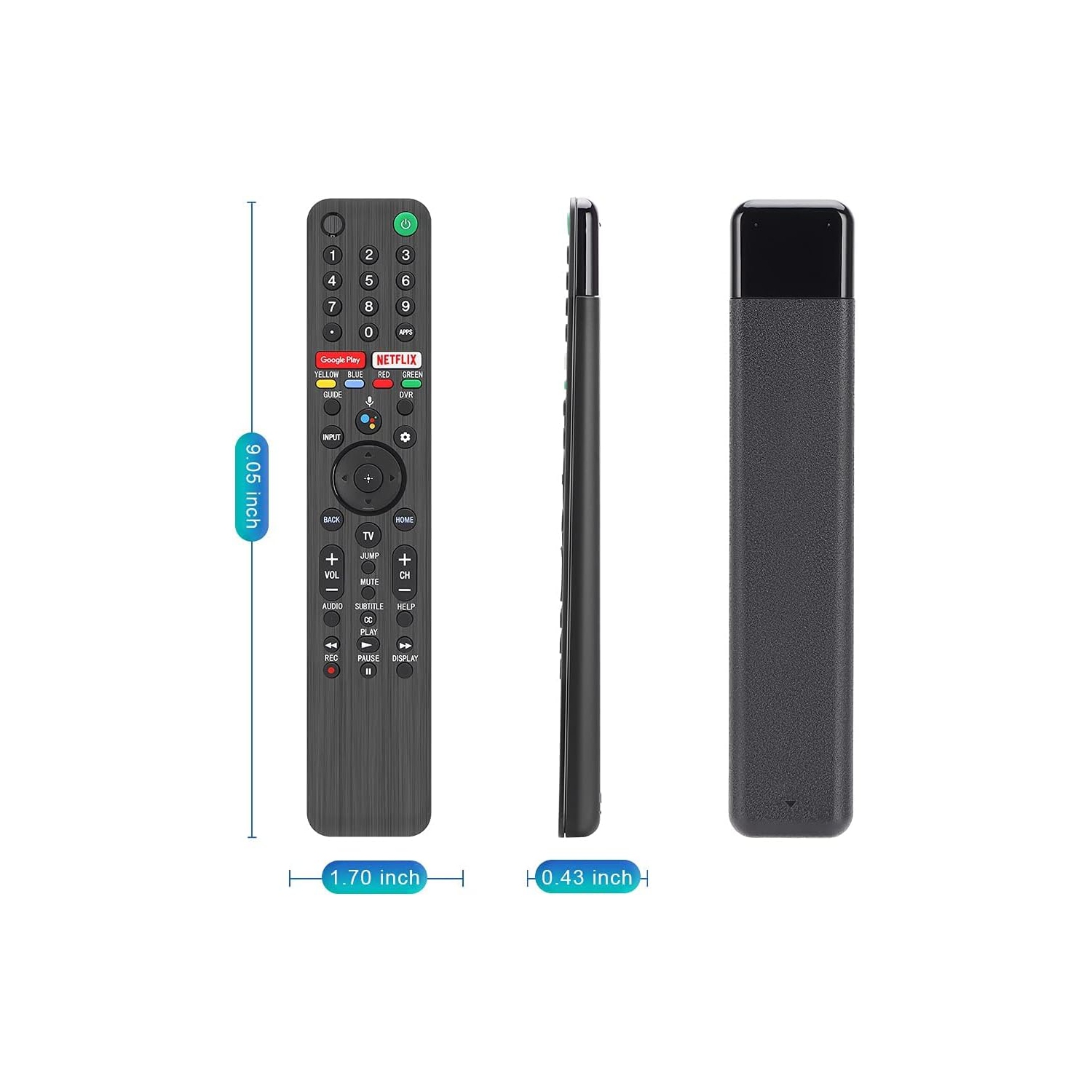 RMF-TX500U Voice Remote Replacement for Sony Bravia Smart TV Remote and Sony 4K UHD HDR TV, LCD LED OLED Ultra HDTV 43 48 49 55 65 75 77 85 98 inch