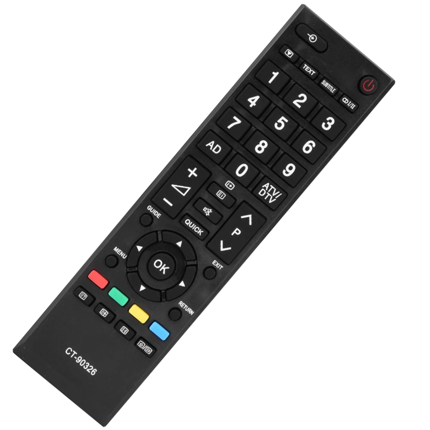 Remplacement de la télécommande de téléviseur CT-90326 de Toshiba pour le CT-90326 CT-90380 CT-90336 CT-90351 de Toshiba