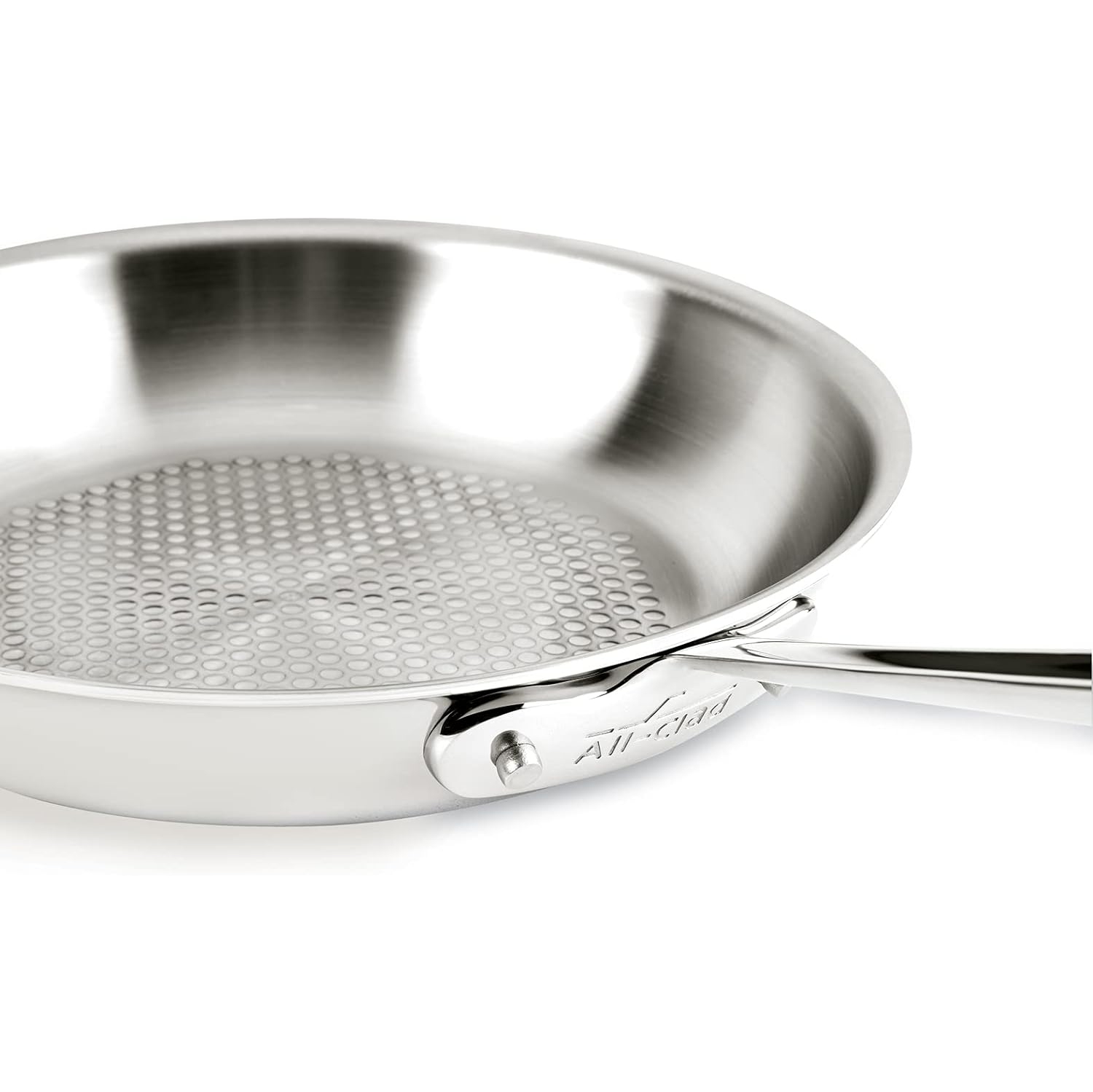 All-Clad 4110 Stainless Steel Tri-Ply Bonded Dishwasher Safe Fry Pan Cookware, 10-Inch, Silver
