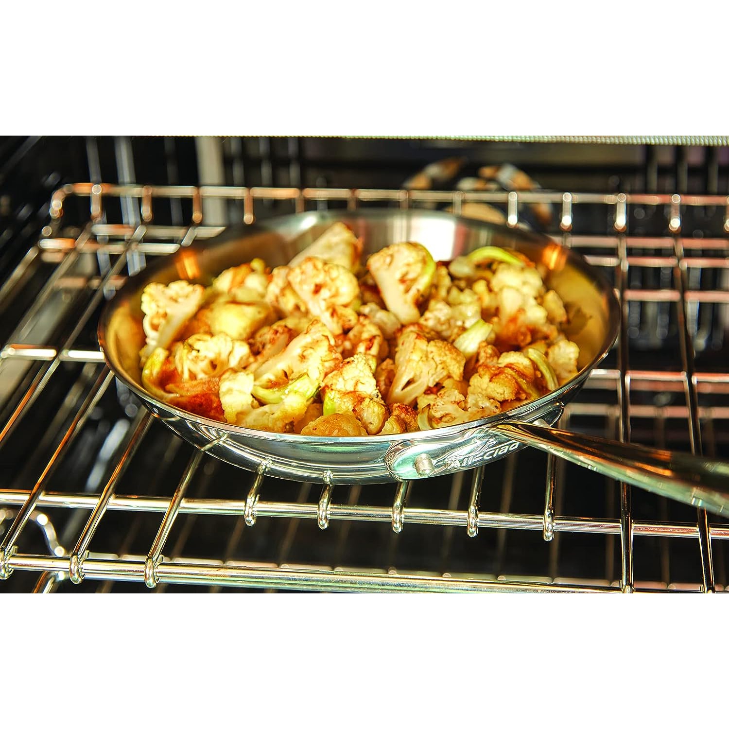 All-Clad 4110 Stainless Steel Tri-Ply Bonded Dishwasher Safe Fry Pan Cookware, 10-Inch, Silver